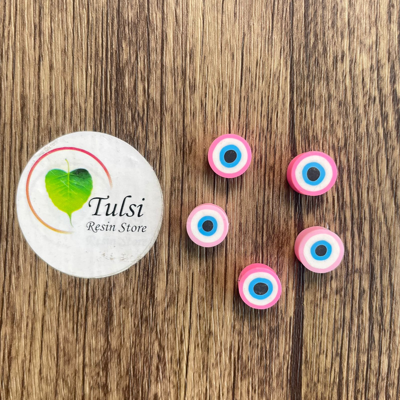 Evil Eye Beads (D) (5Pc) - Round