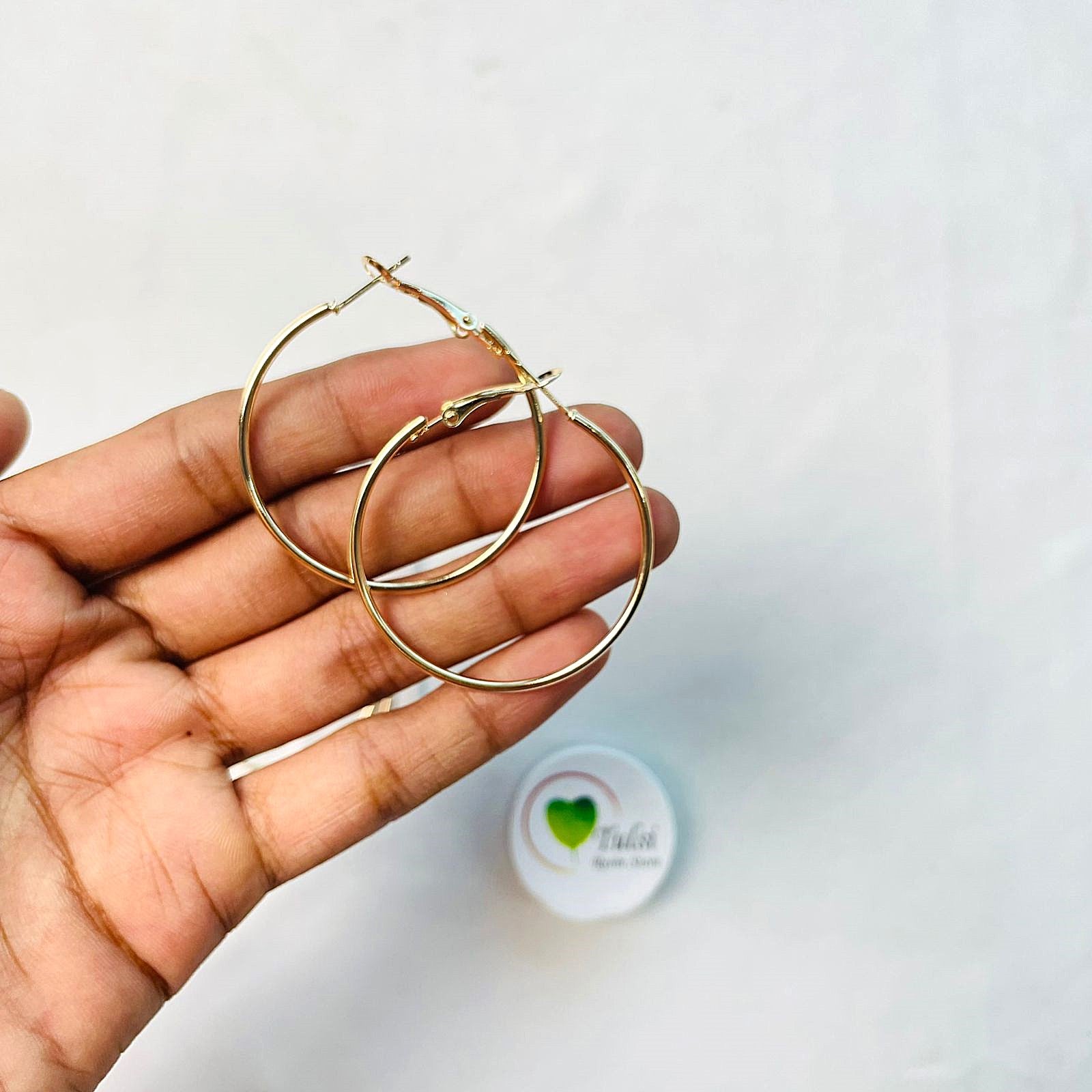 Set of 12 Earring Hoop - Gold