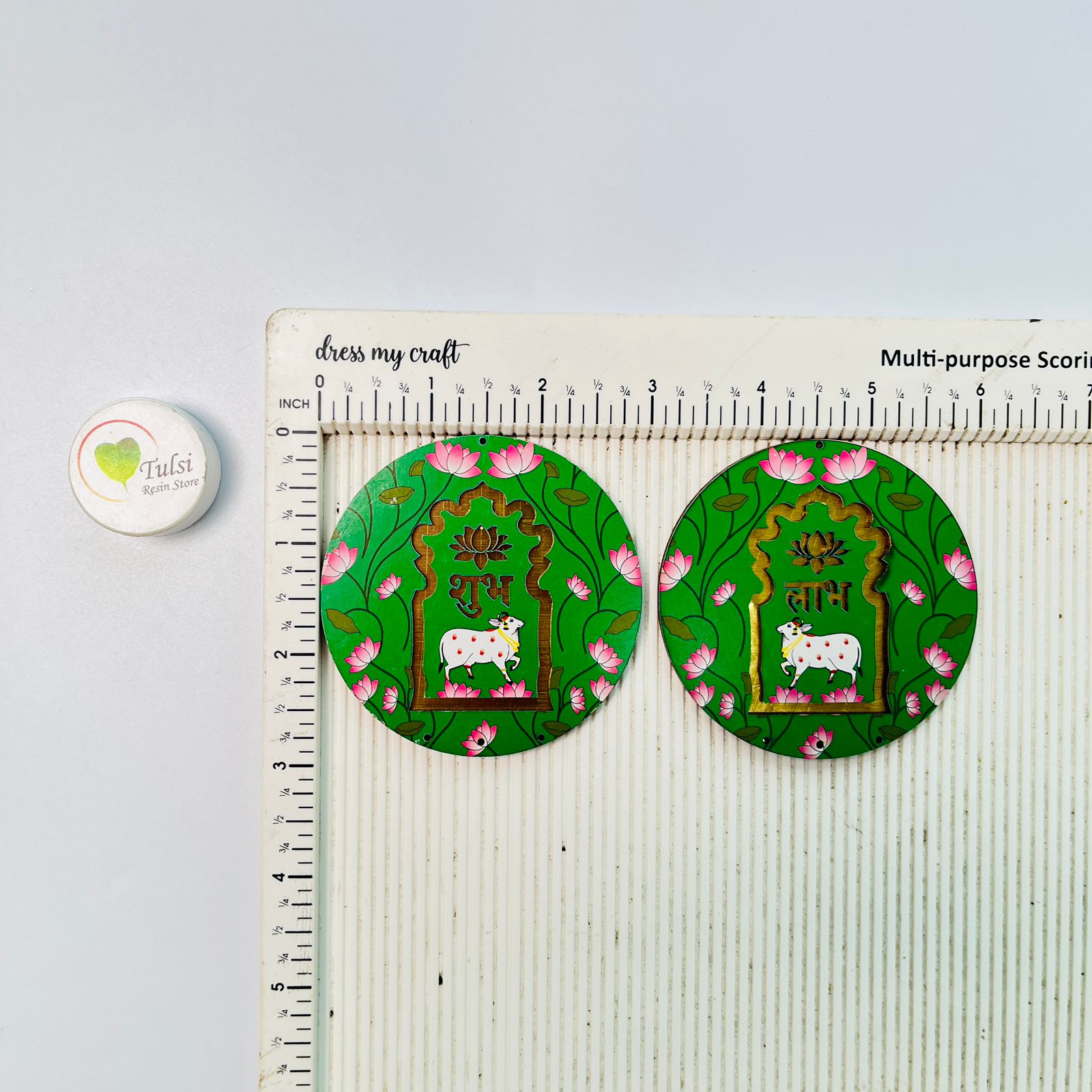 MDF Subh-Labh - Extra Small Round