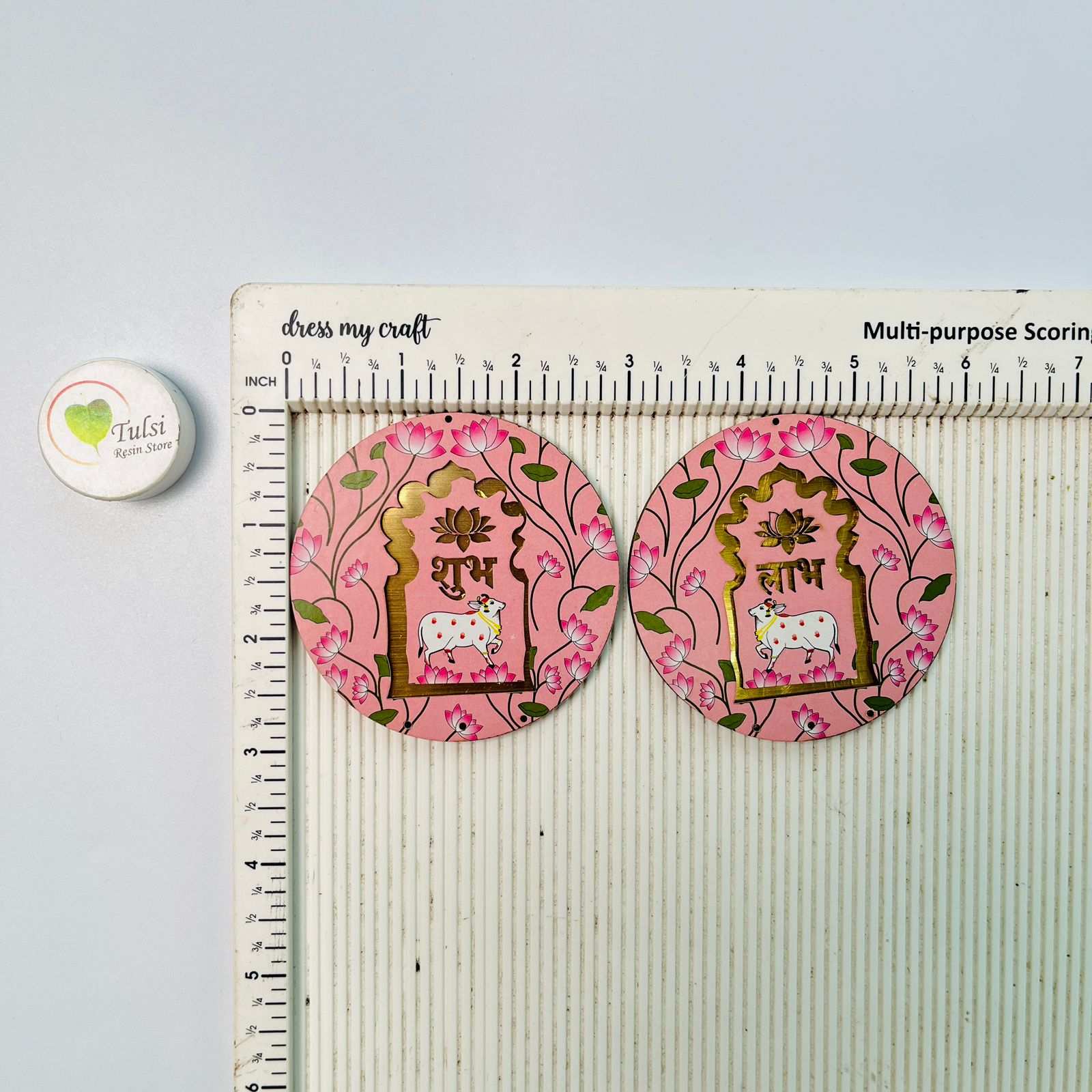 MDF Subh-Labh - Extra Small Round