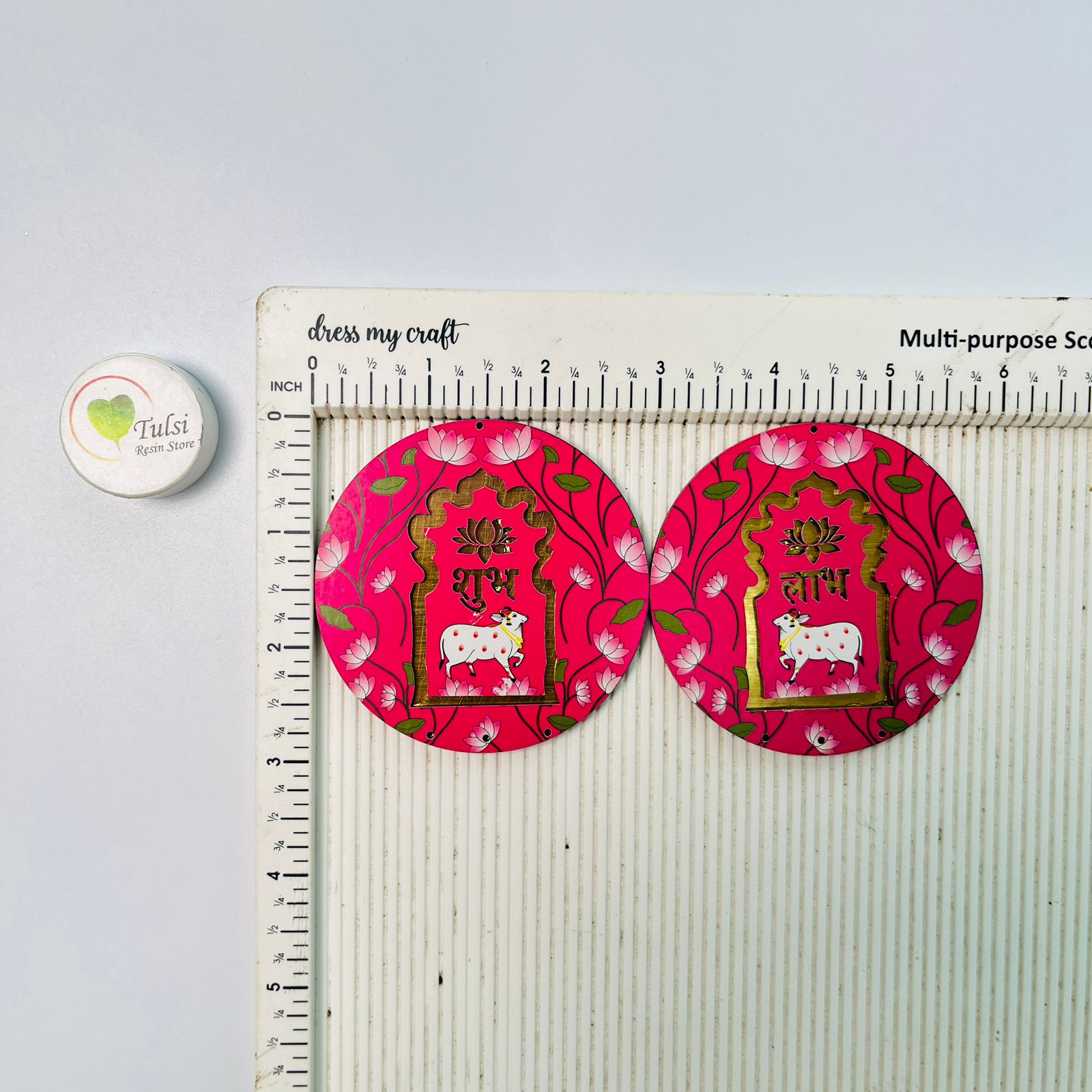 MDF Subh-Labh - Extra Small Round