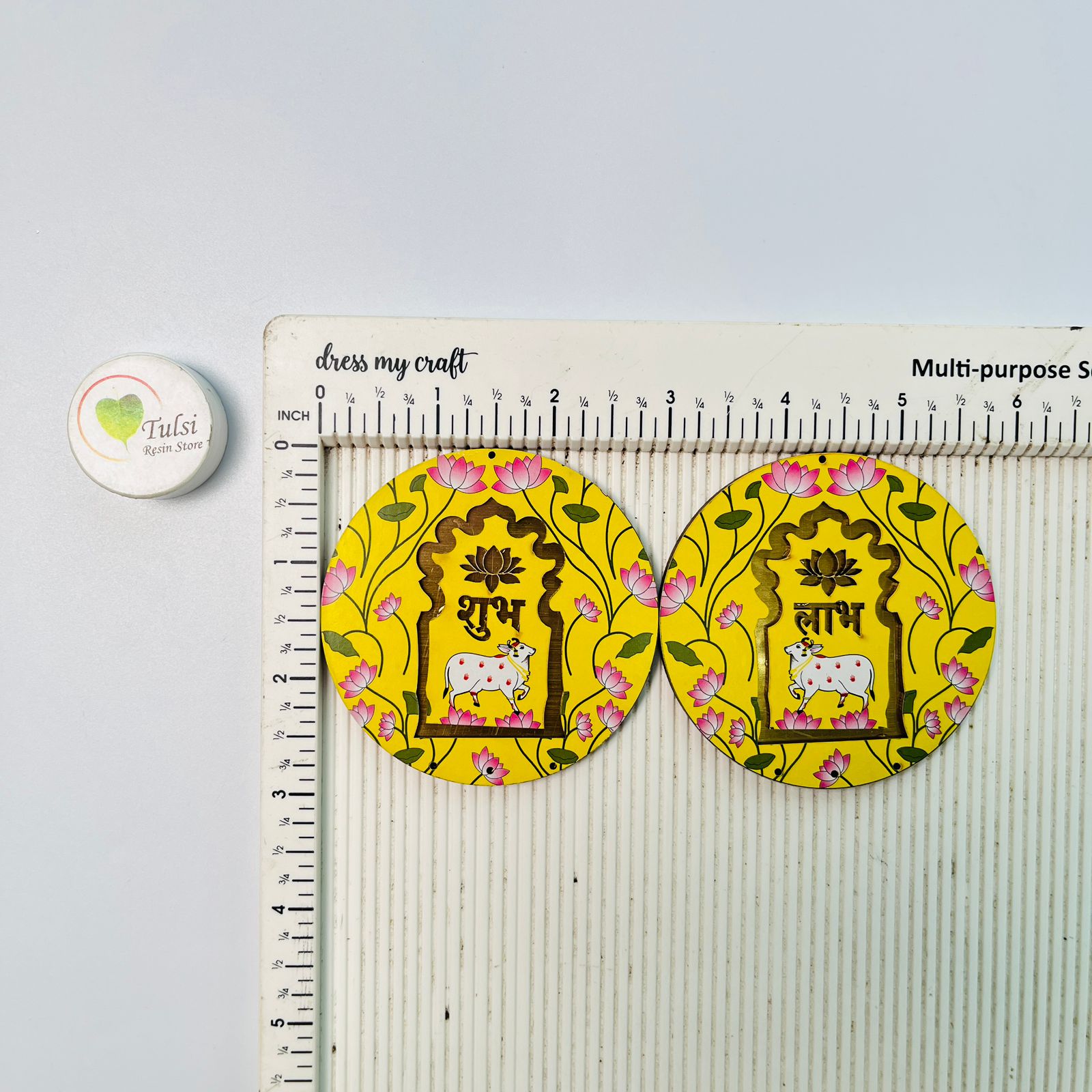 MDF Subh-Labh - Extra Small Round