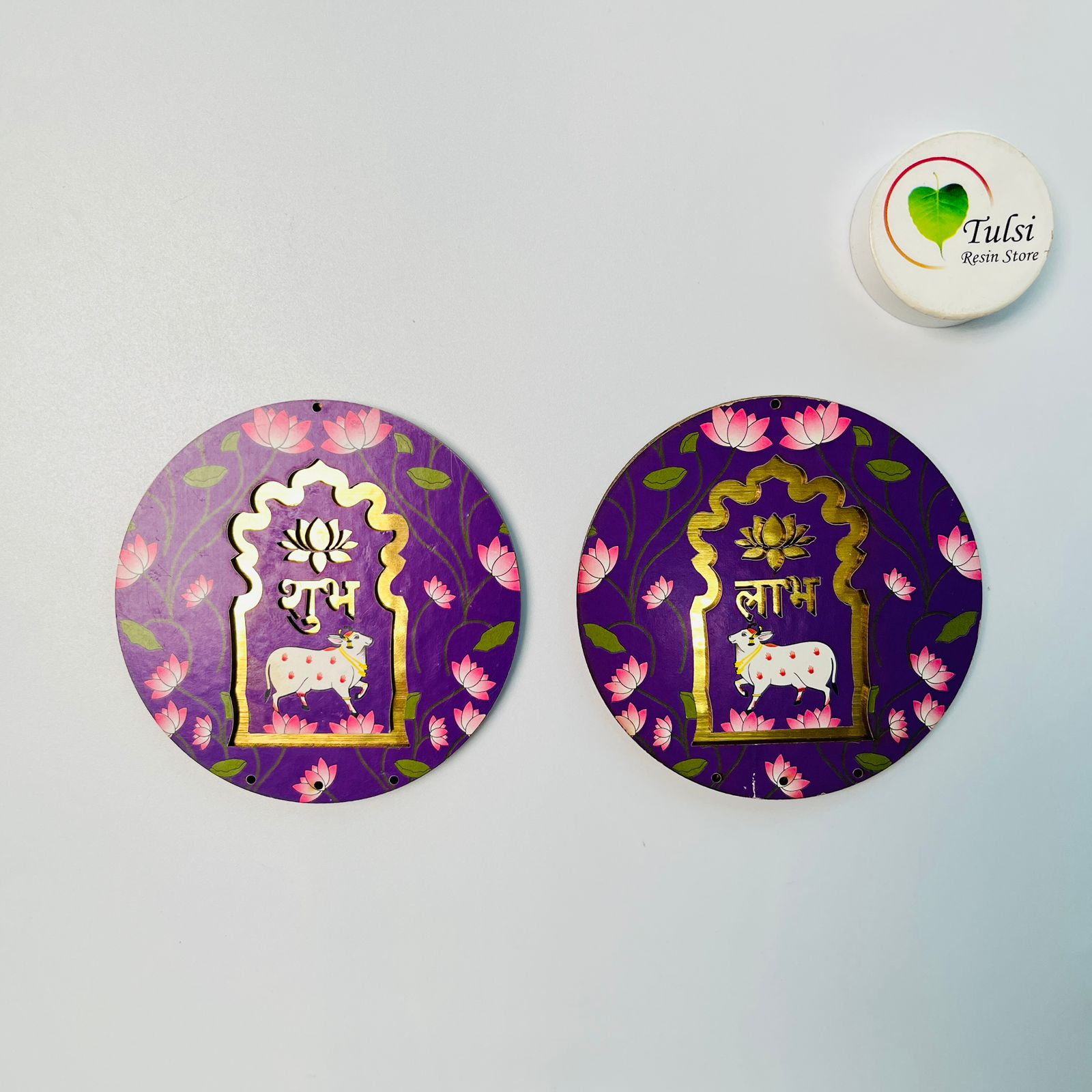 MDF Subh-Labh - Extra Small Round