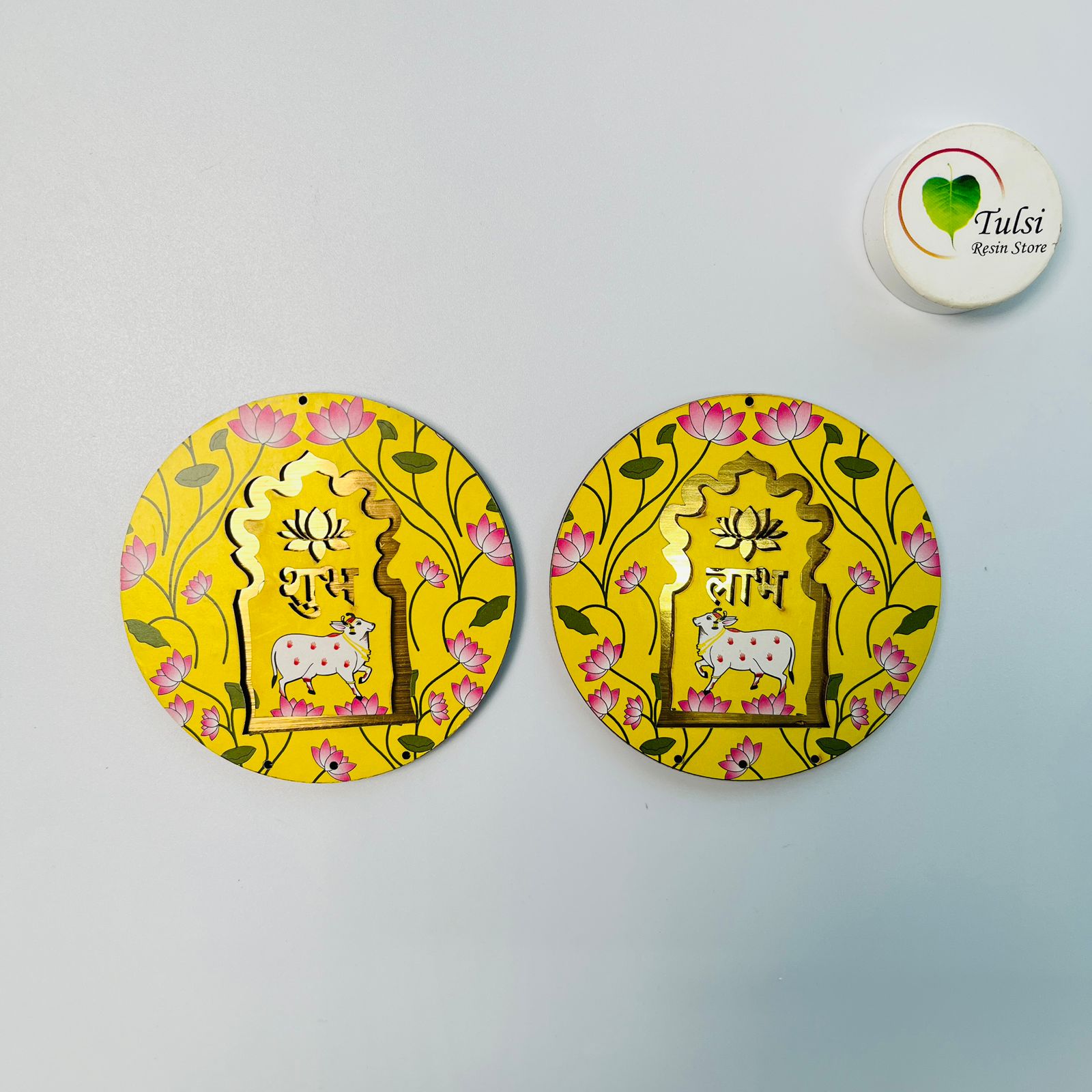 MDF Subh-Labh - Extra Small Round