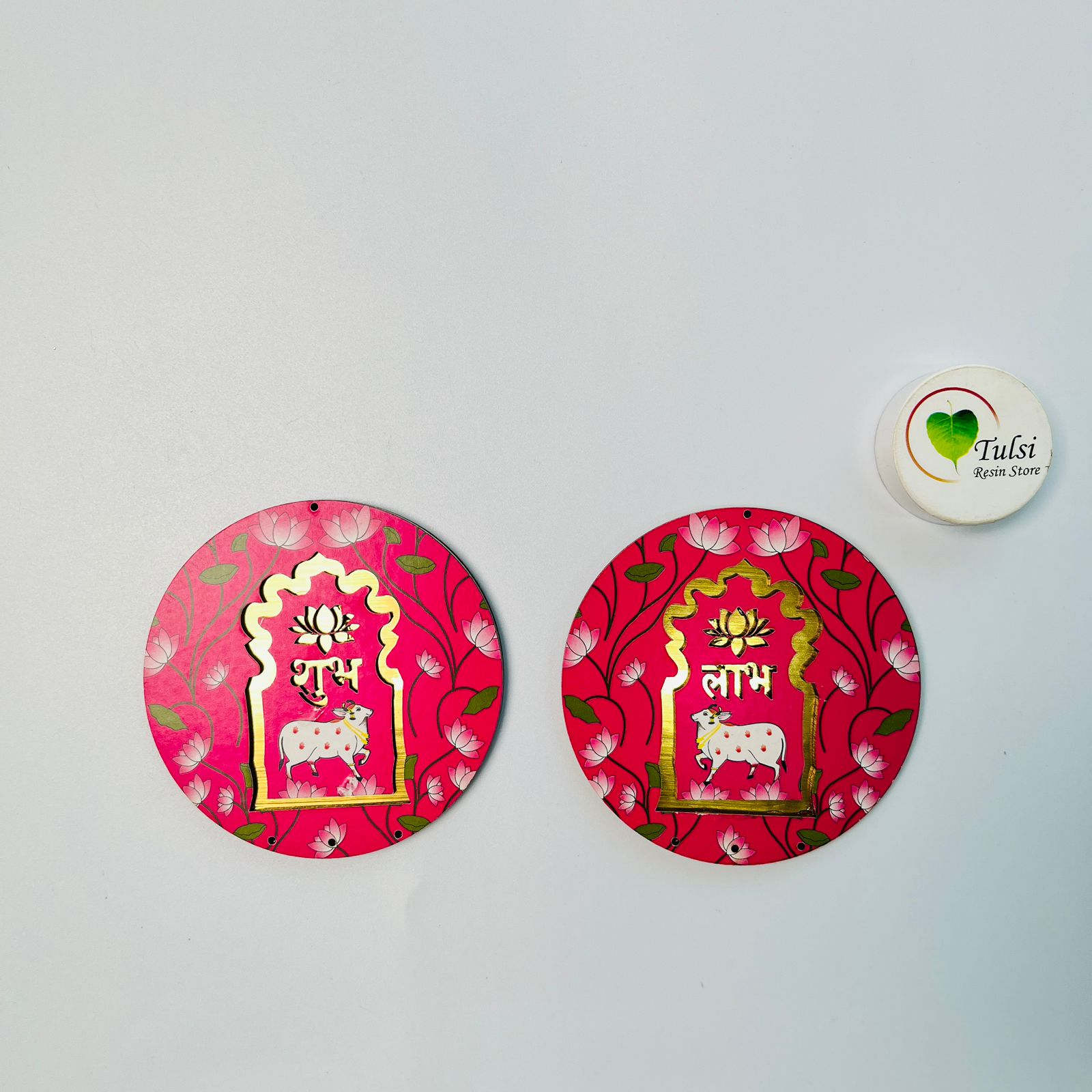 MDF Subh-Labh - Extra Small Round