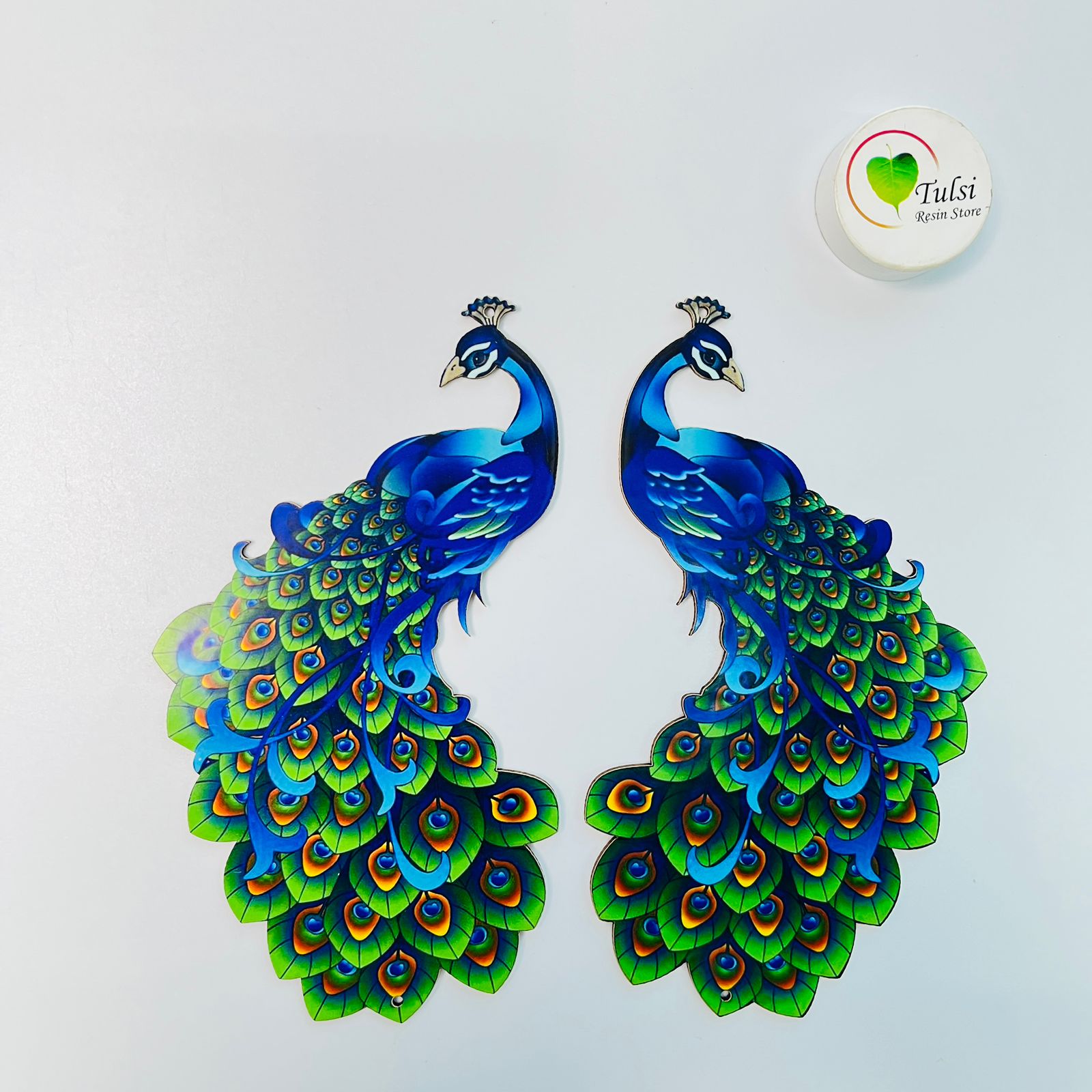 MDF Printed Peacock Cutout (A) - Big