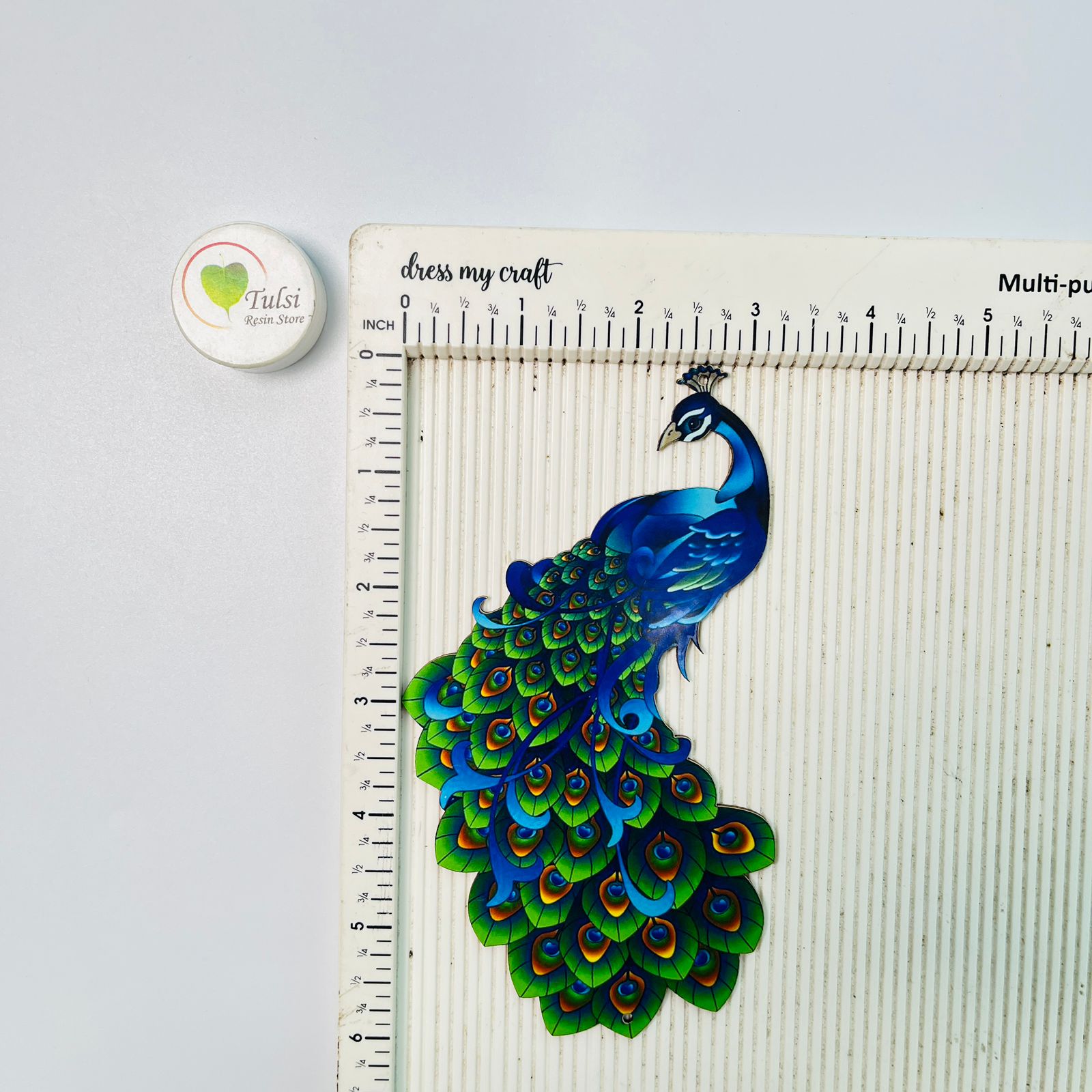 MDF Printed Peacock Cutout (A) - Big