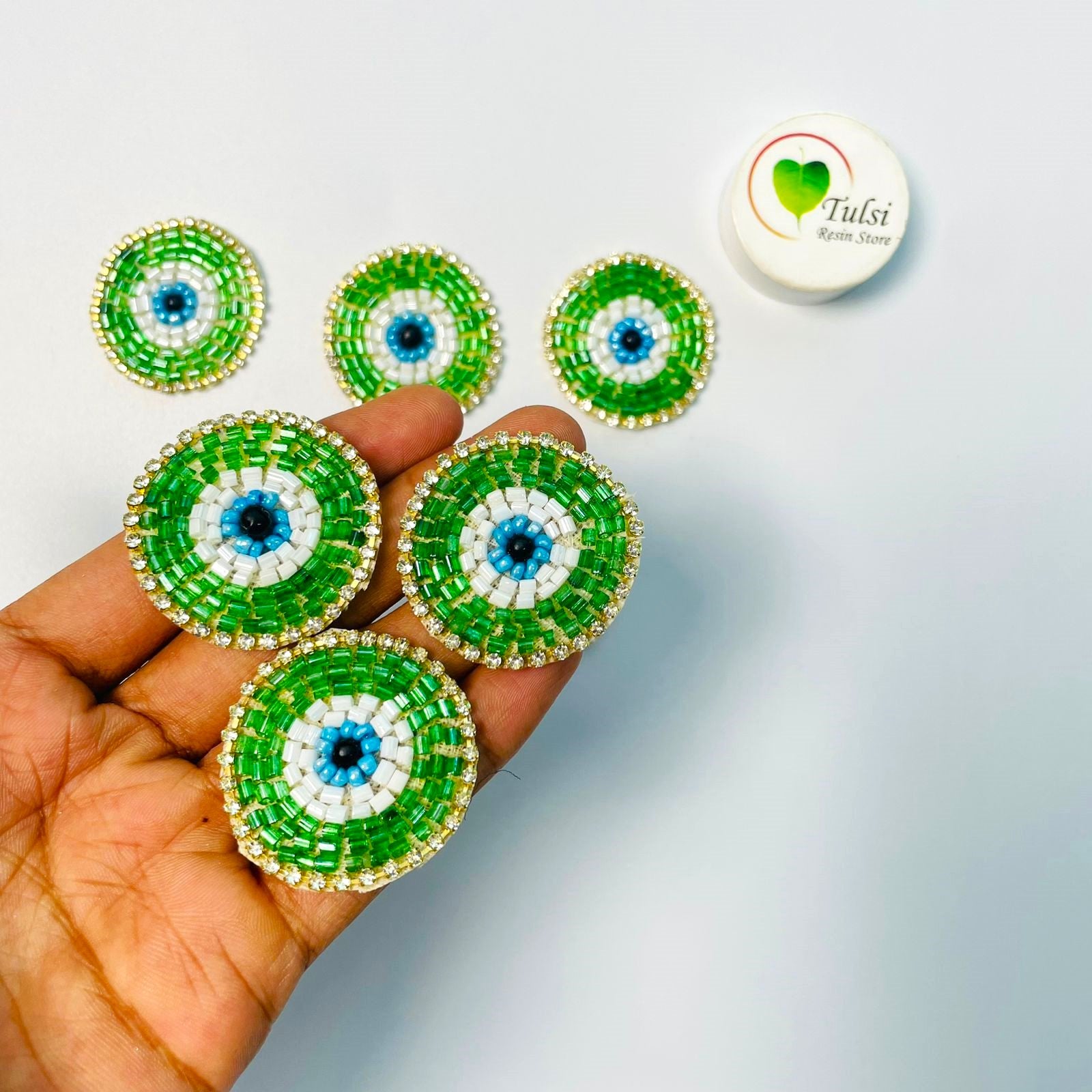 Evil Eye Patch - Green