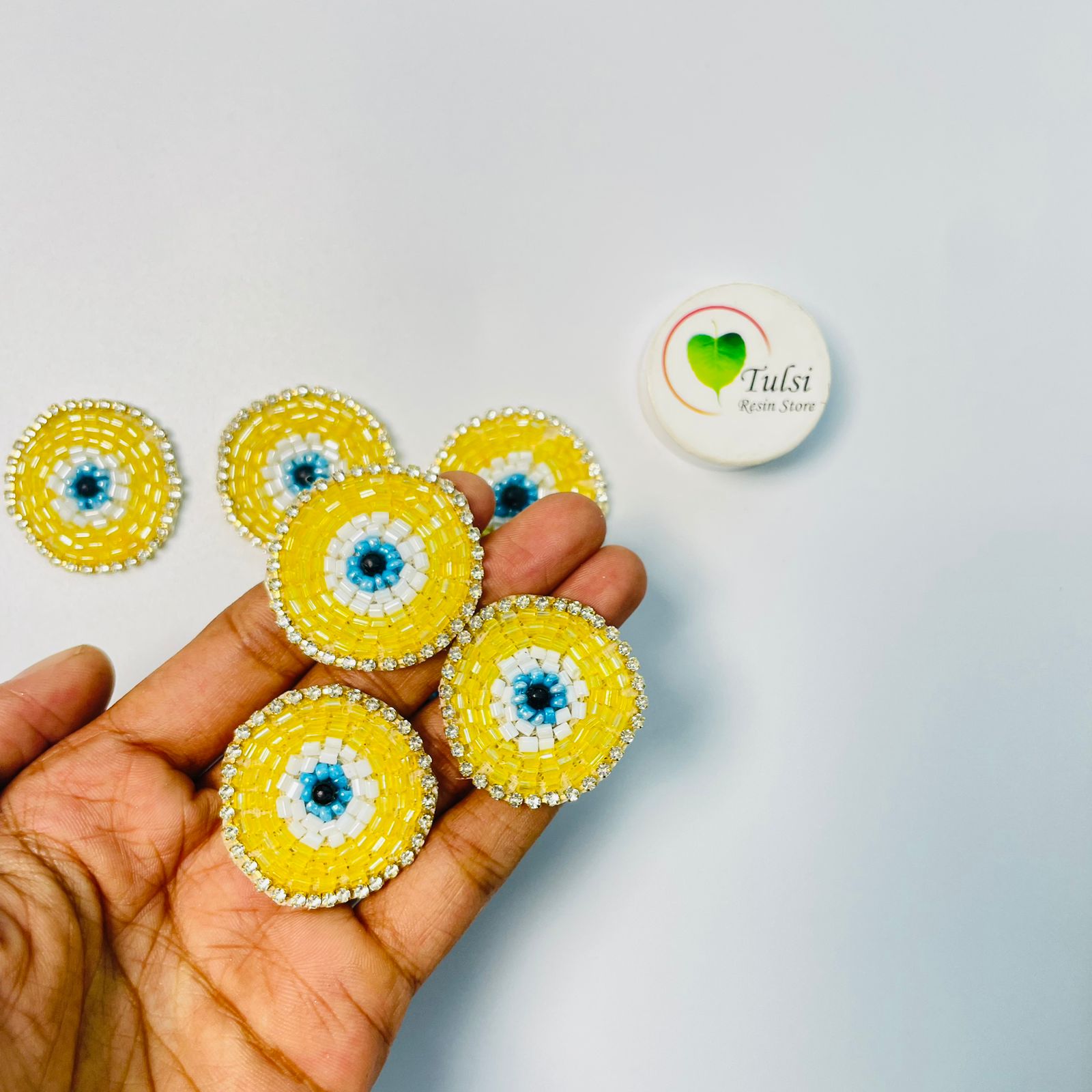 Evil Eye Patch - Yellow