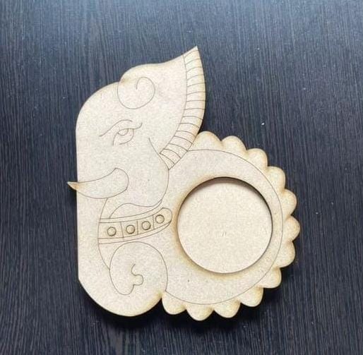 MDF T-Light Holder - (B) (2pcs)