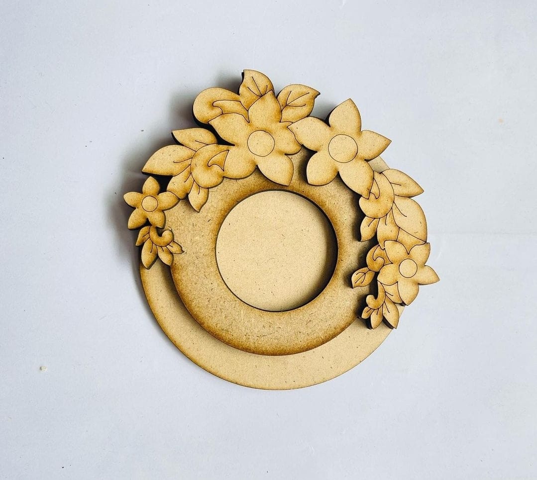MDF T-Light Holder - (D) (2pcs)