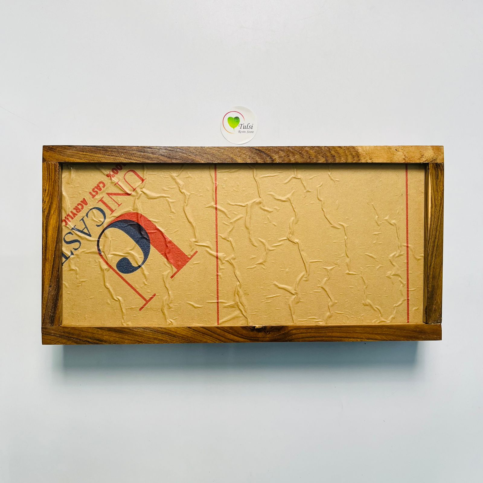Teakwood Floating Frame (I) - With Acrylic Cutout
