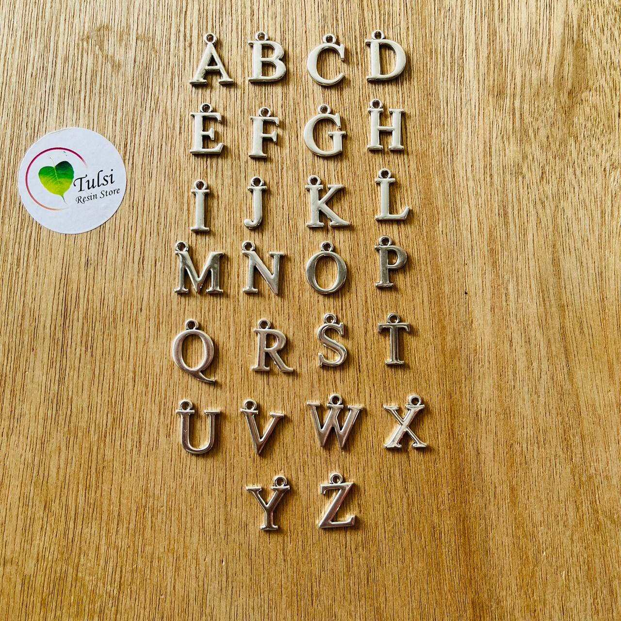 Distash/ Defective All Alphabet Charm - Silver