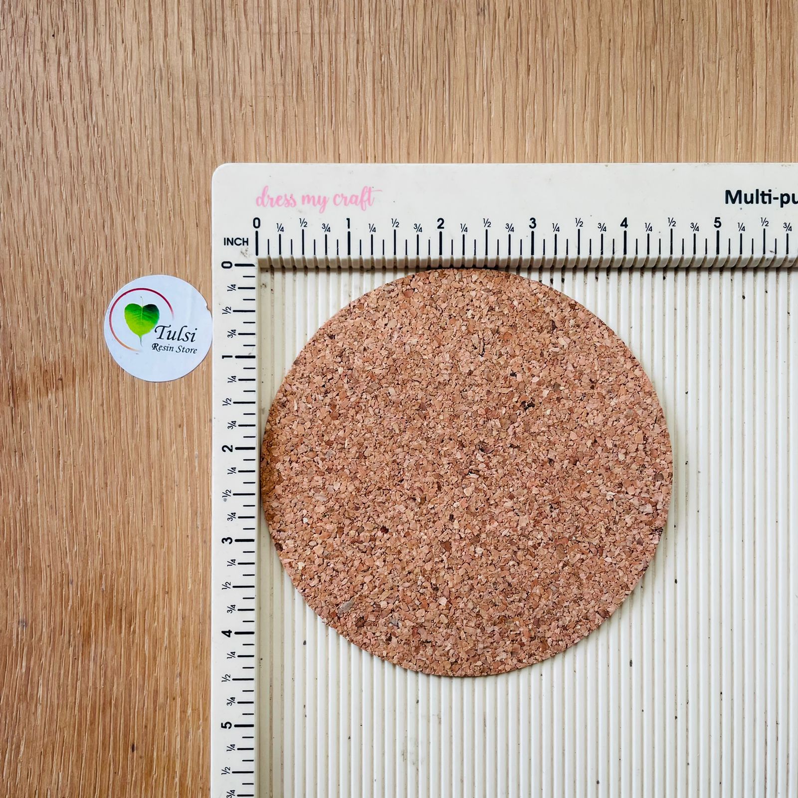 4.5" Round Cut Cork Sheet