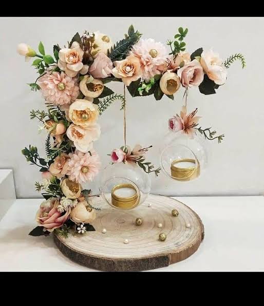 T-Light / Ring Holder Hanging Glass Globes