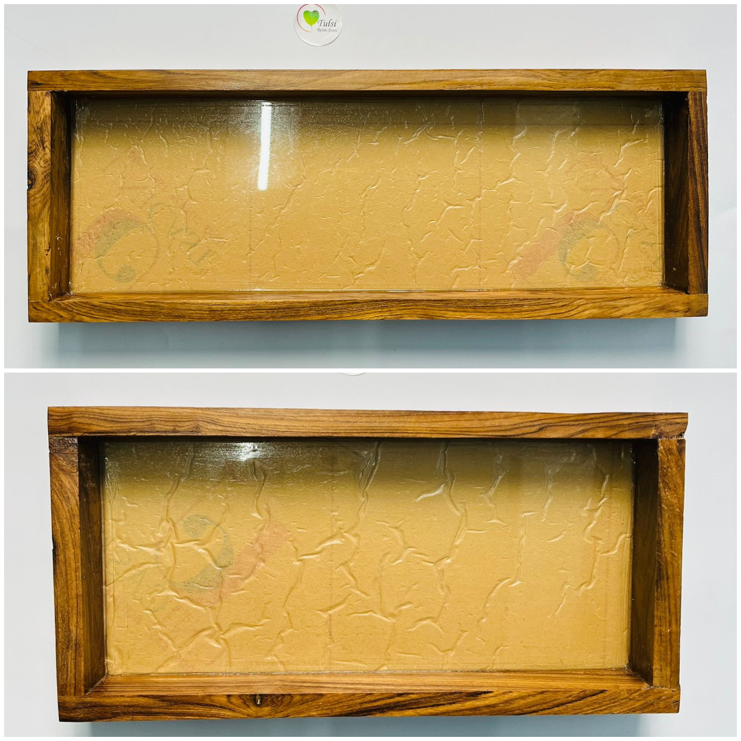 Teakwood Floating Frame (I) - With Acrylic Cutout