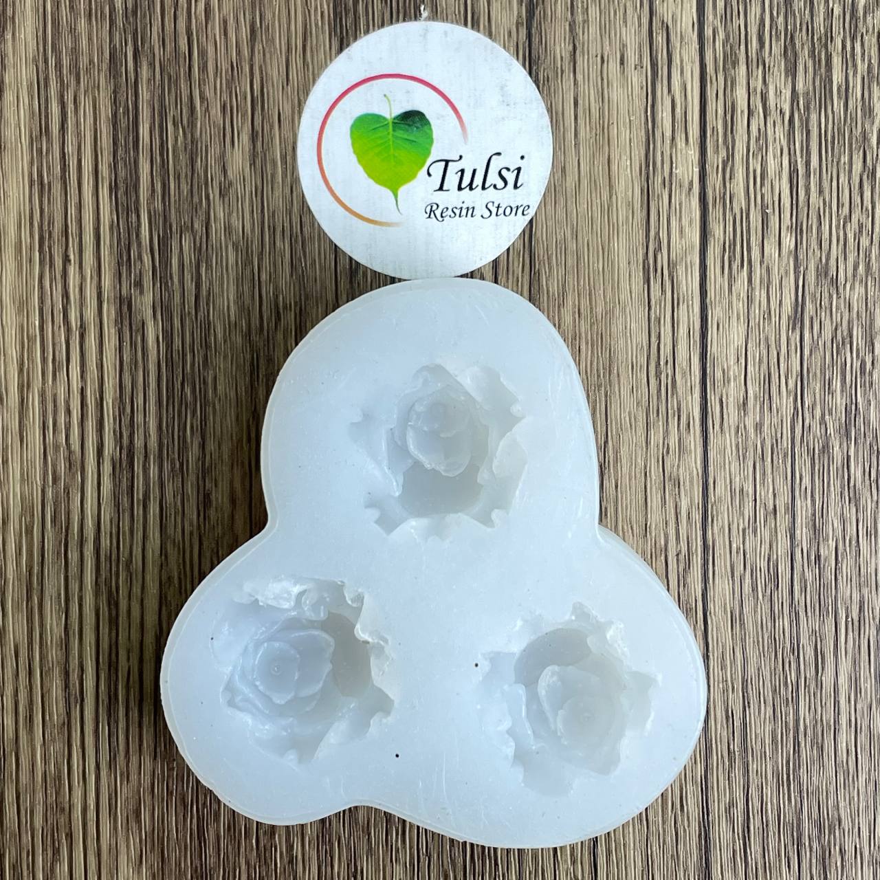 Pink Rose Mould (J) - 3 Cavity