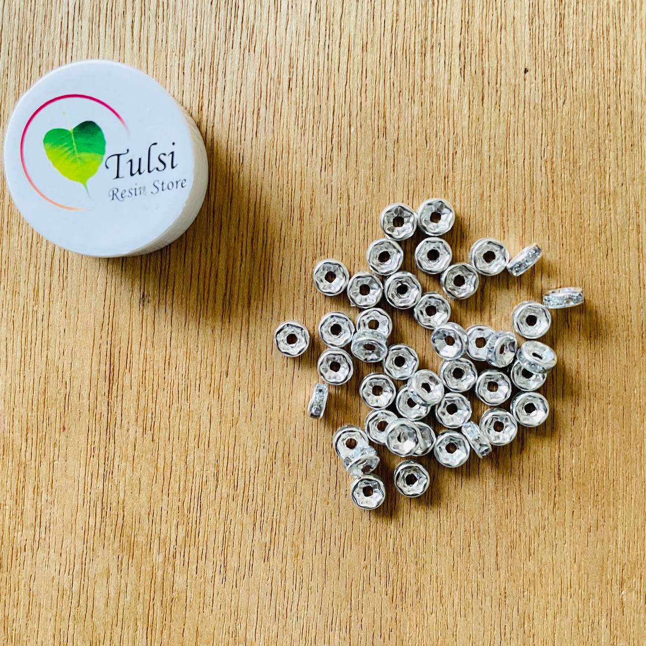 Diamond Beads (C) - Silver