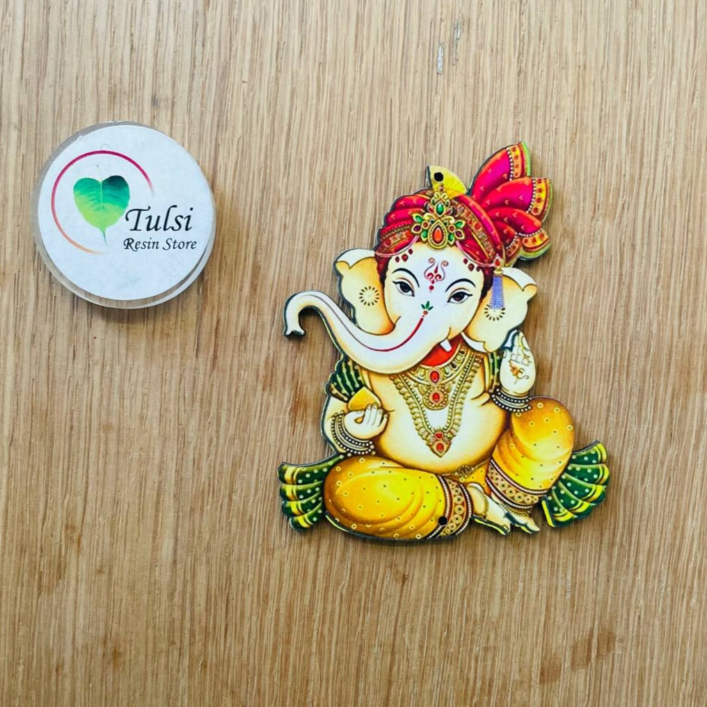 MDF Printed Ganesha Cutout Big Tulsi Resin Store