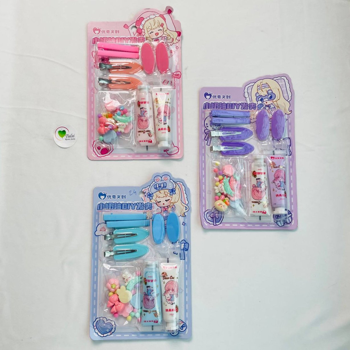 مجموعة كريم جل الشعر DIY