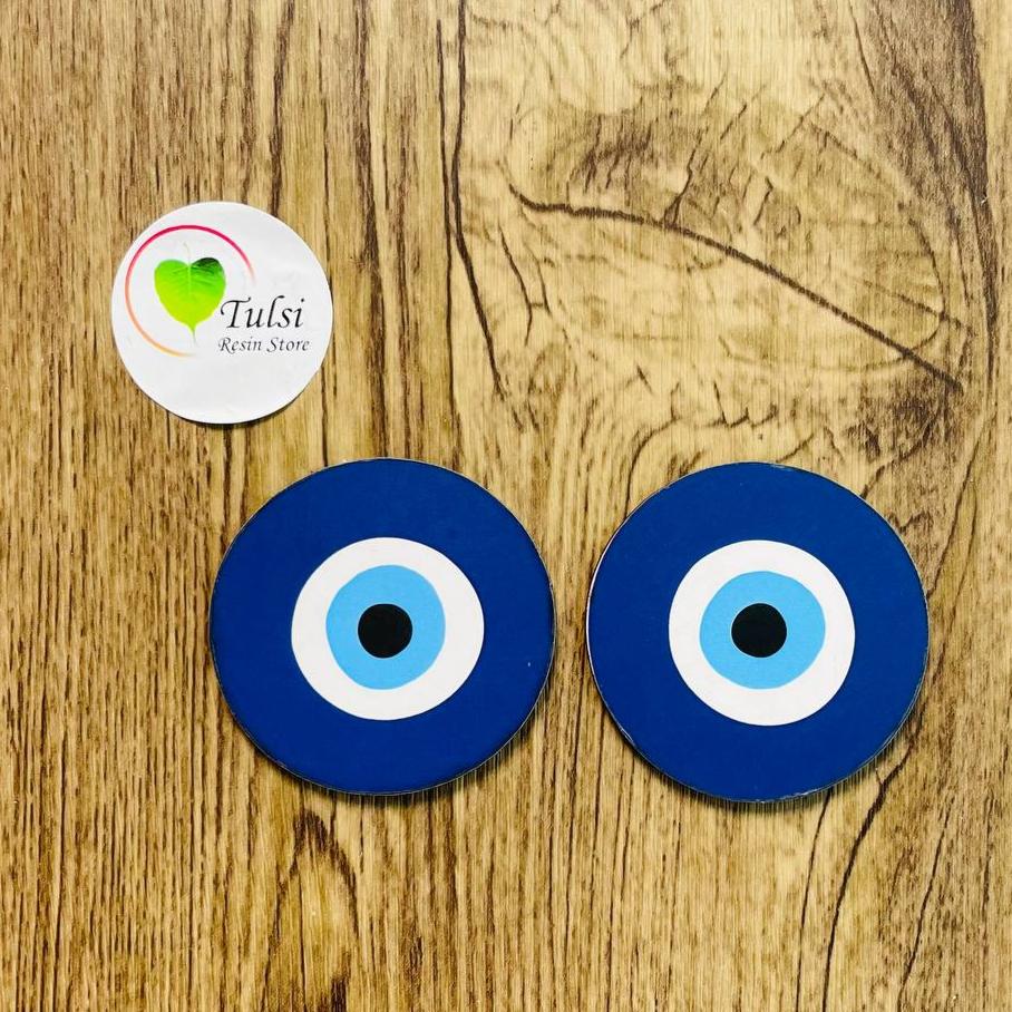 MDF Printed Evil Eye Cutout - Small (5 Piece)