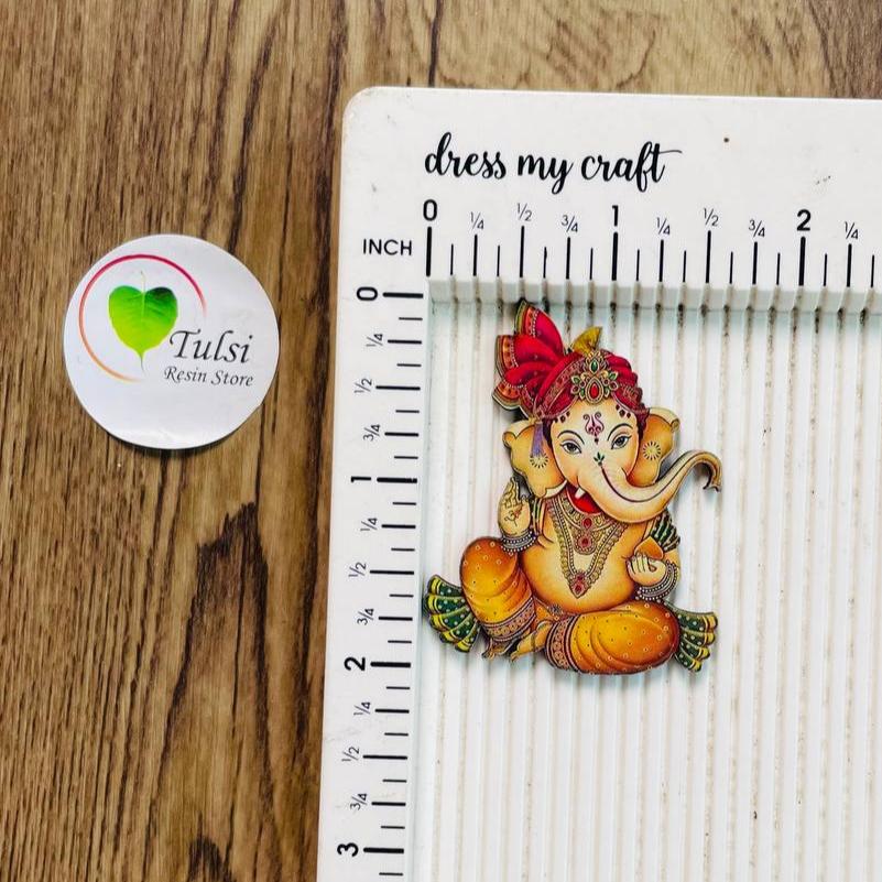 MDF Printed Ganesha Cutout - Small (5 Pcs)