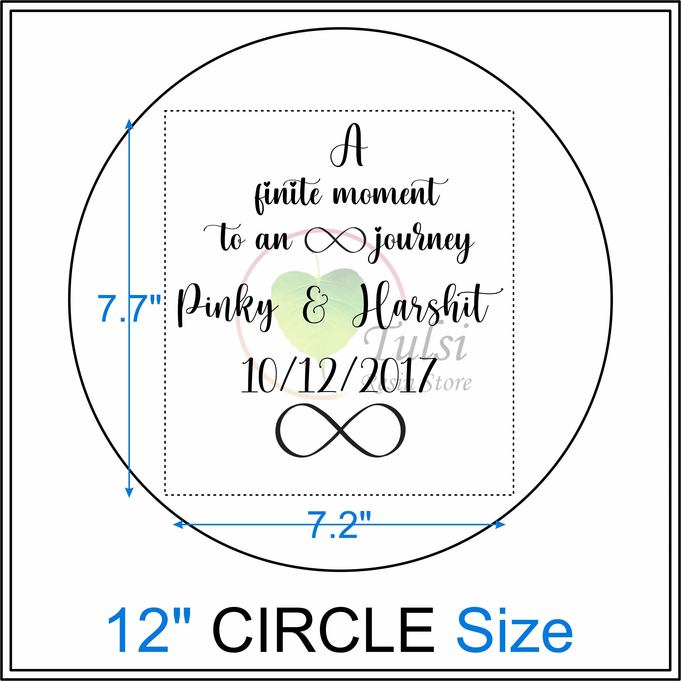 Custom Metal Sticker - Couple Platter (Quotes)