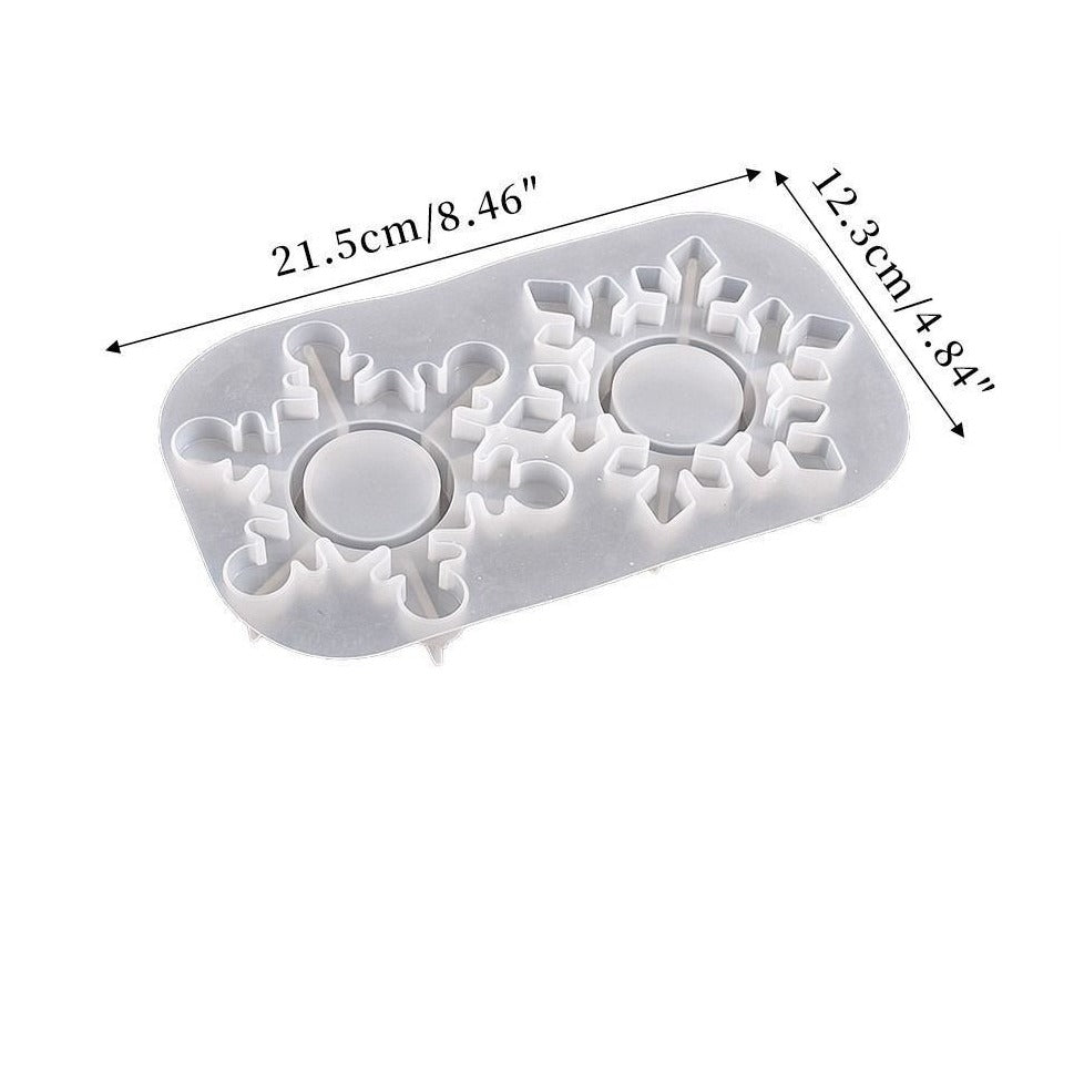 Snowflakes T-Light Holder Mould (A)