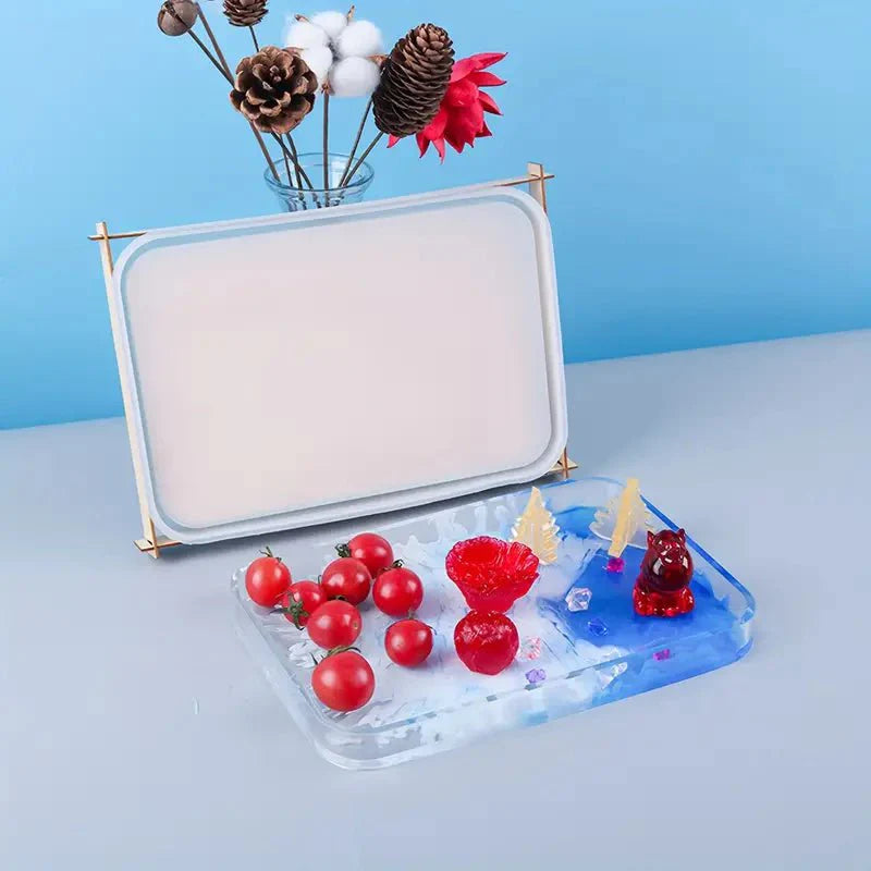8" x 11.5" Rectangle Tray Mould With Wooden Support