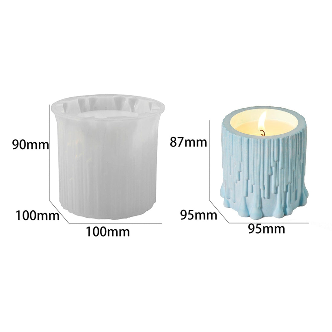 Tree Stump Candle Holder Mould