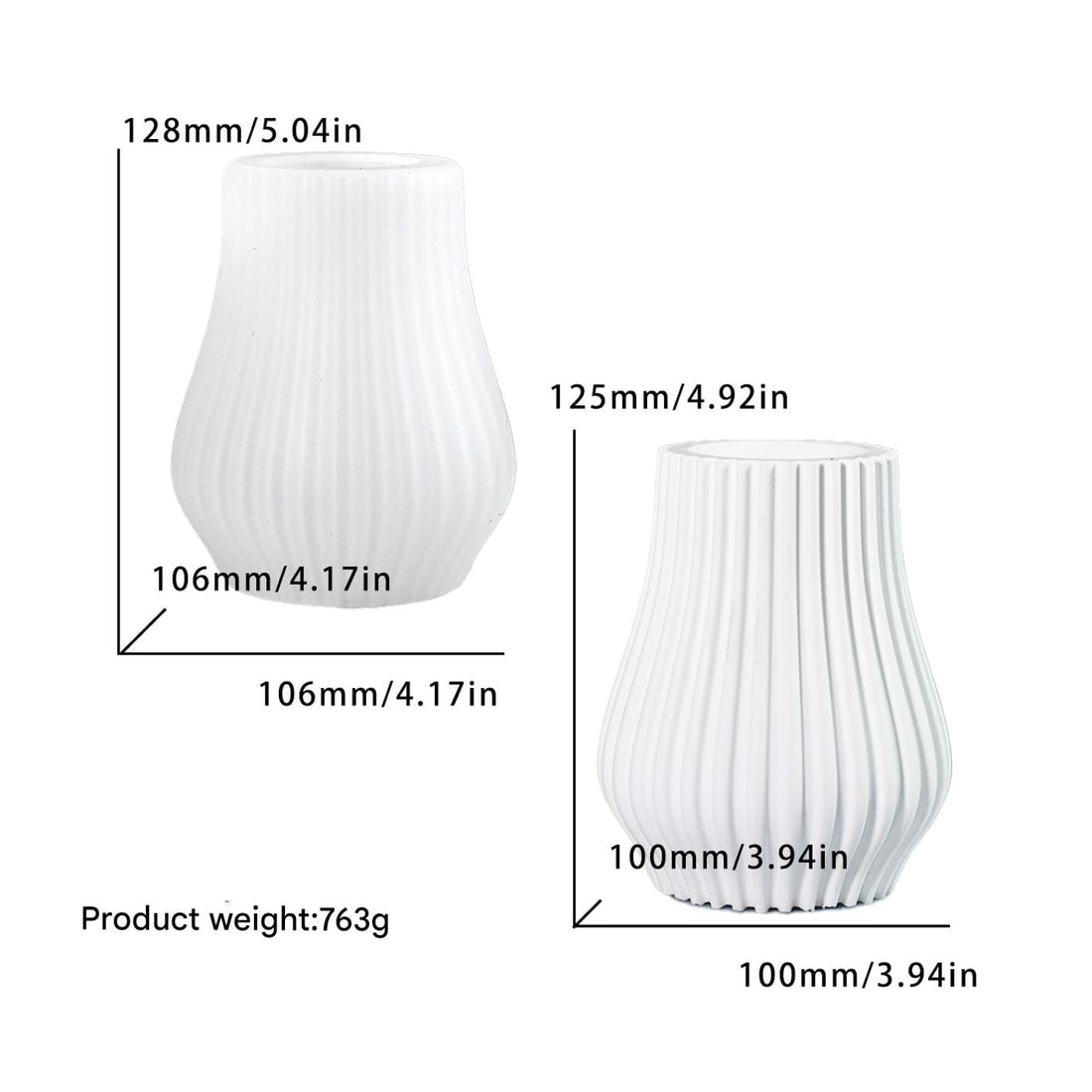 Vase Mould (F) - Stylish Striped