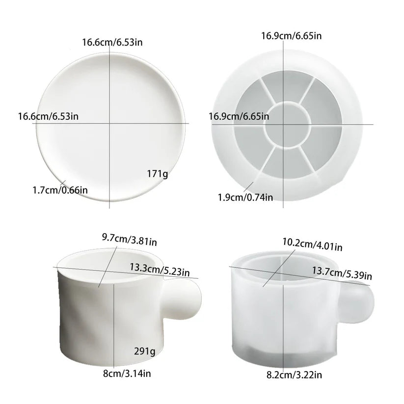Coffee Cup Planter Pot Candle Mould