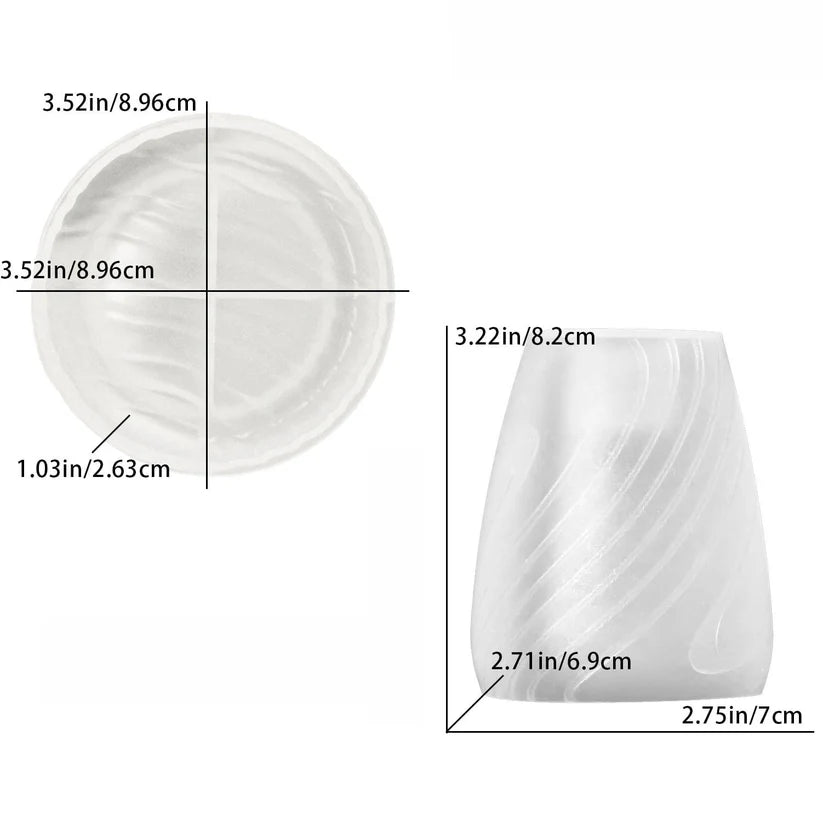 Texture Line Vase Candle Mould (H)