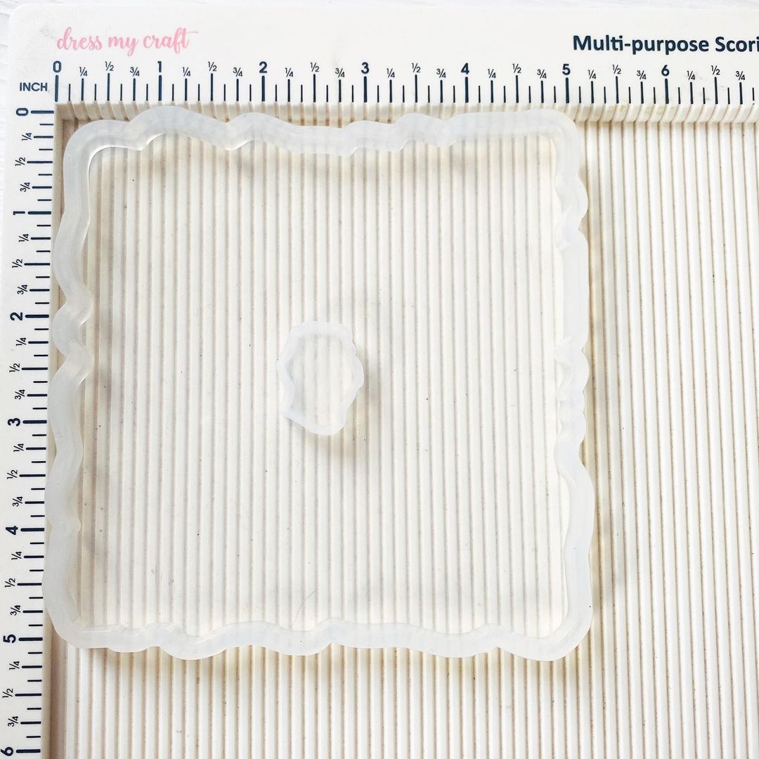 5" Square Hole Coaster Mould