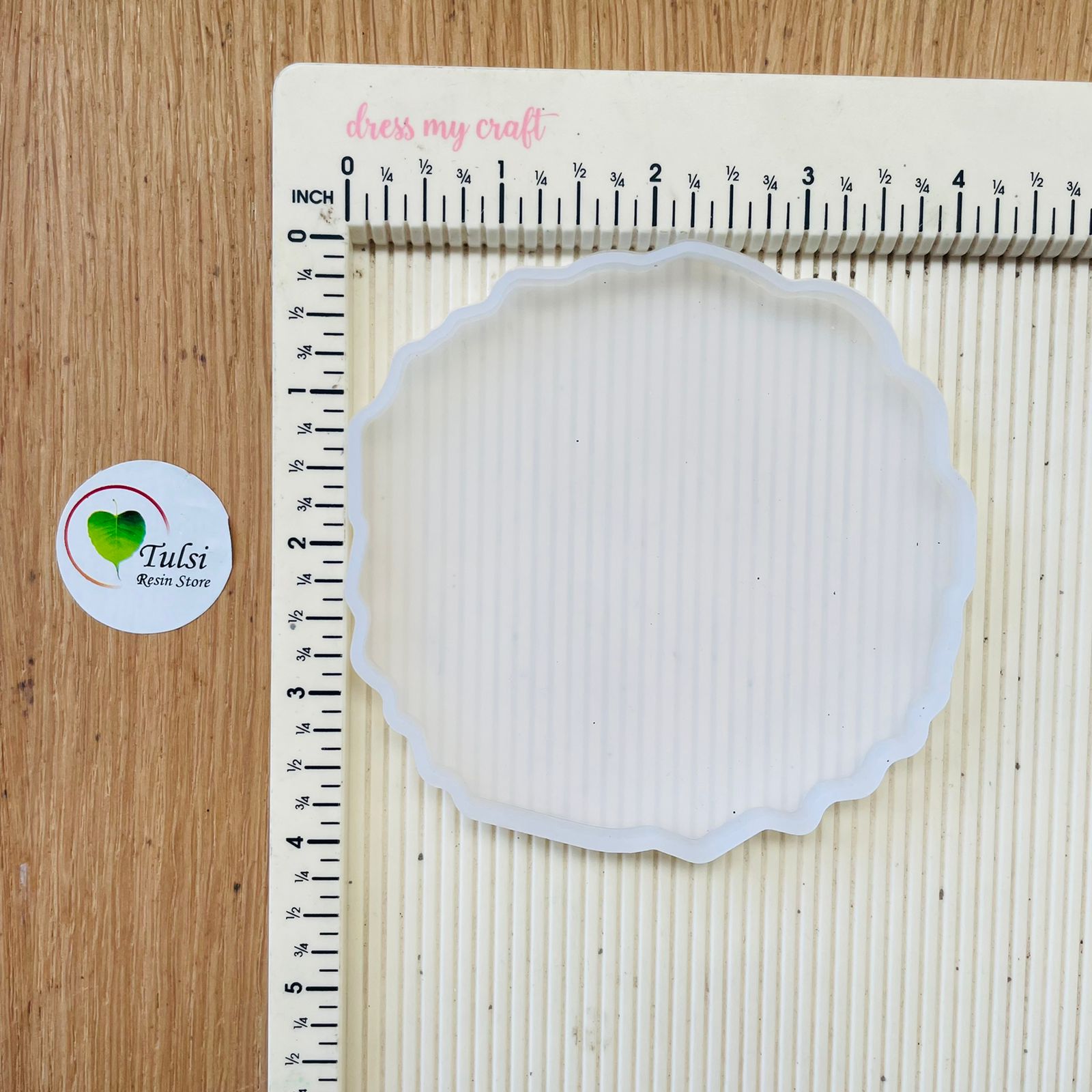 Agate Coaster Mould - 4" Thin 3 | Tulsi Resin