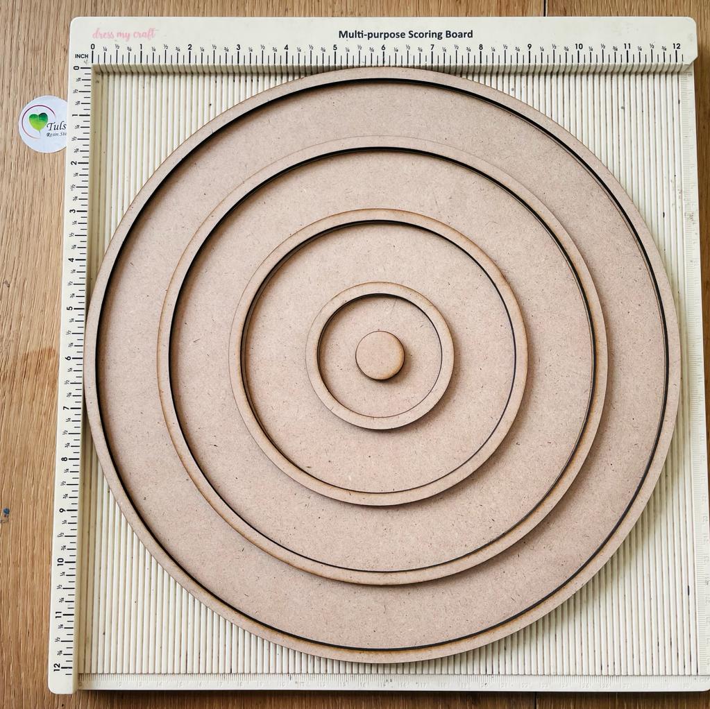 MDF Evil Eye Base (A) 3 | Tulsi Resin