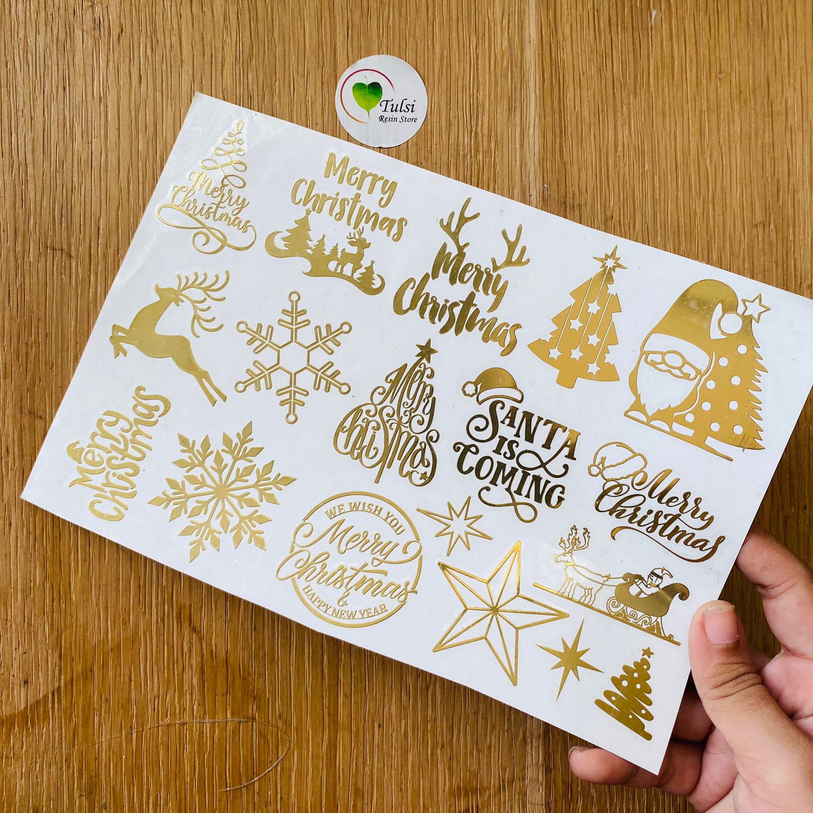 Metal Sticker - A5 Christmas Sheet