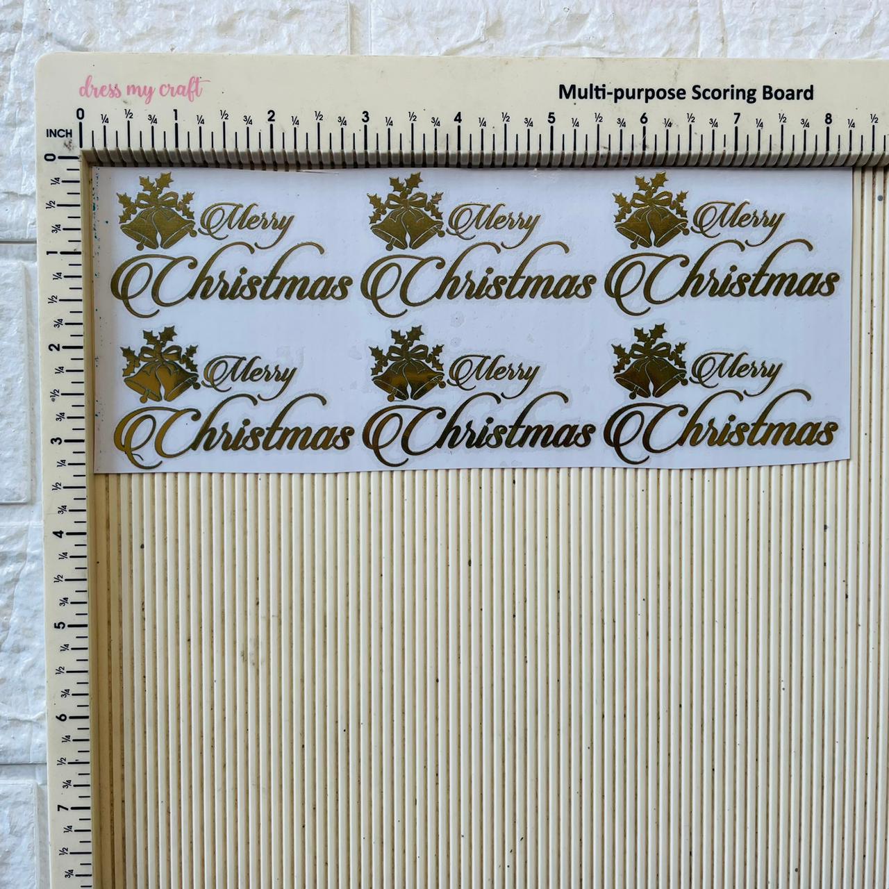 Metal Sticker - Merry Christmas Bells