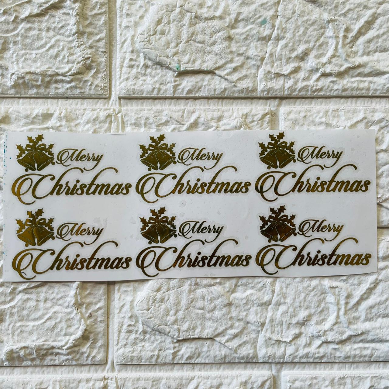 Metal Sticker - Merry Christmas Bells