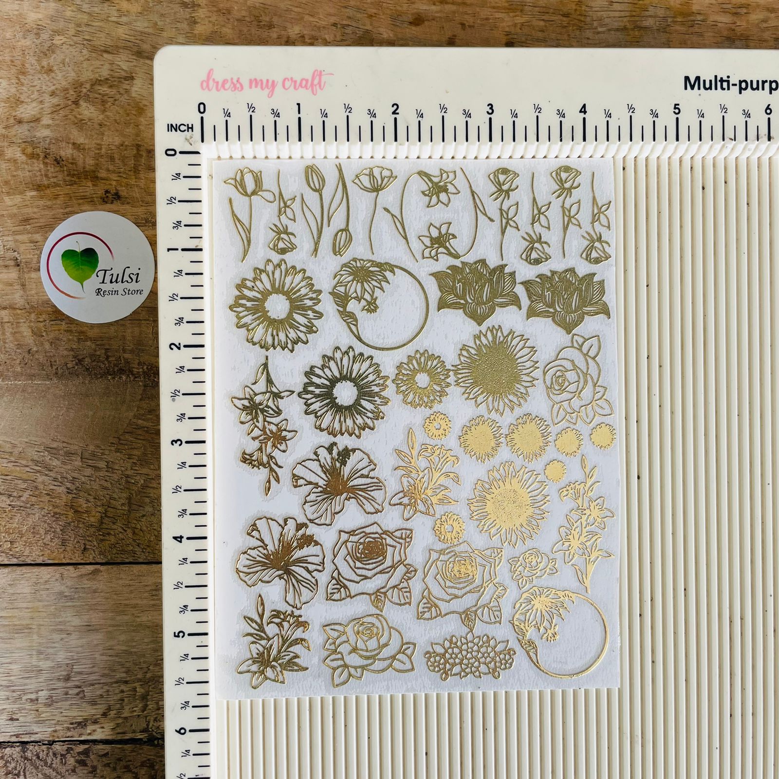 Metal Sticker - A6 Mix Flower