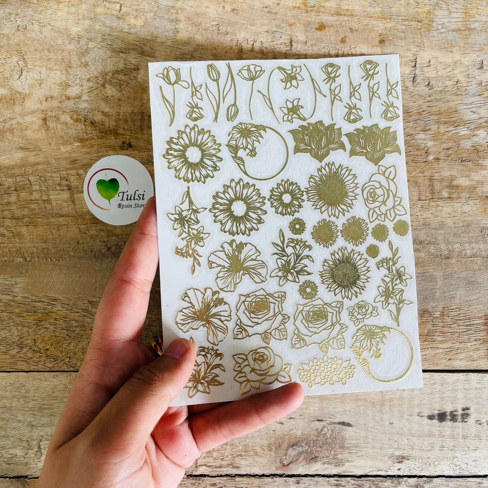 ملصق معدني - A6 مزيج الزهور