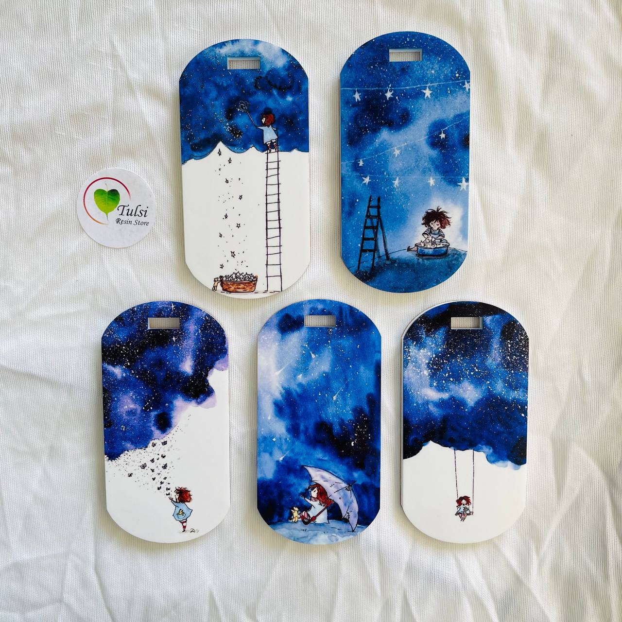 Printed Luggage Tag Set (E)