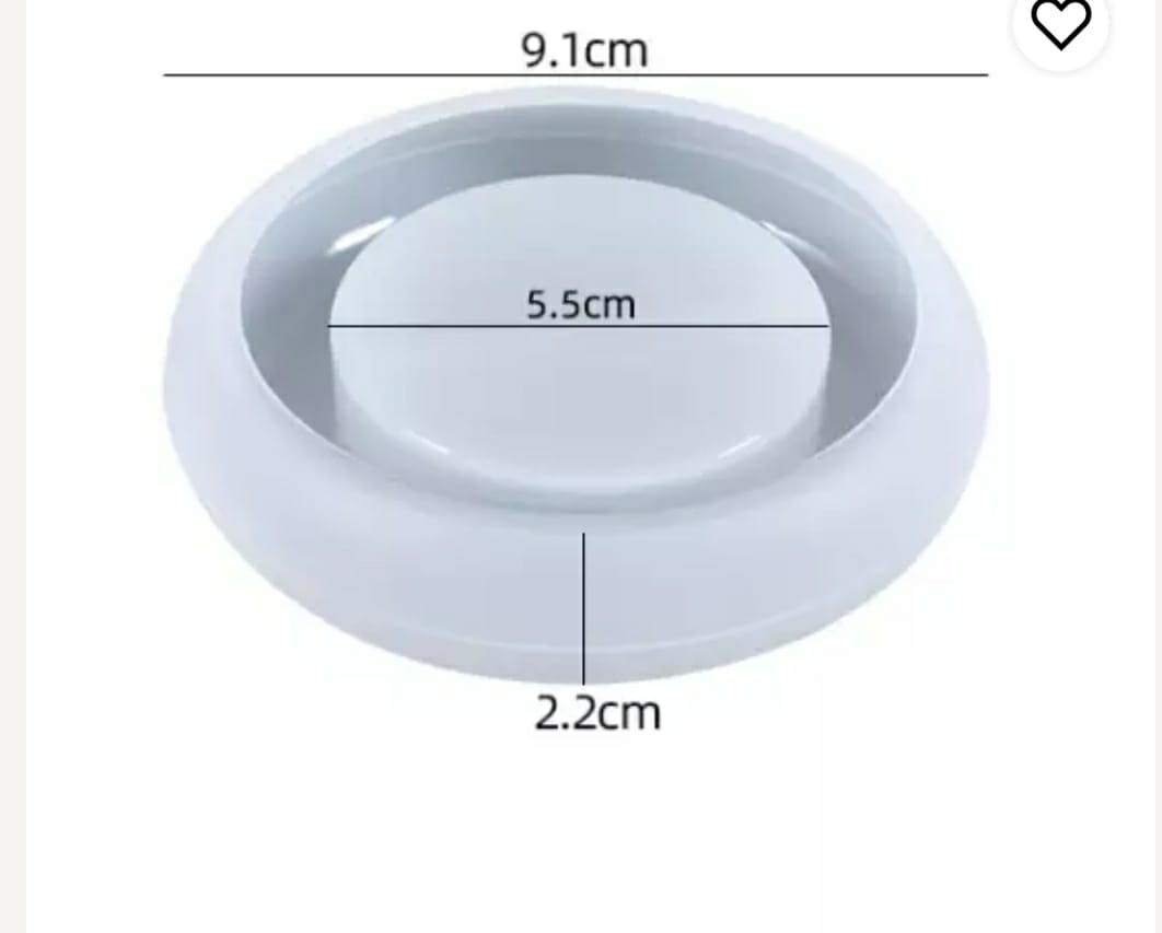 Round Ash Tray / T-Light Holder Mould (Set of 4)