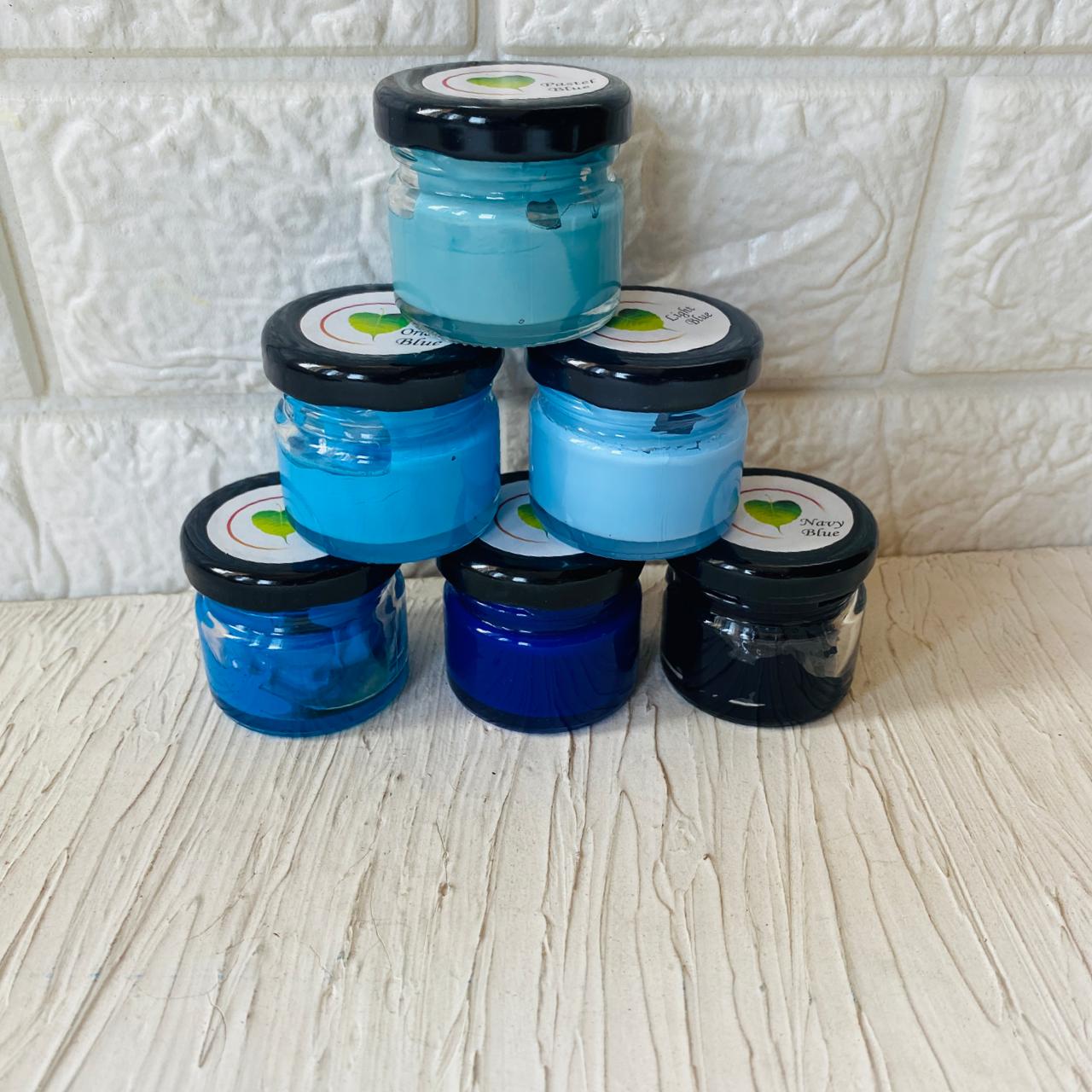 Shade of Blue Opaque Pigment set