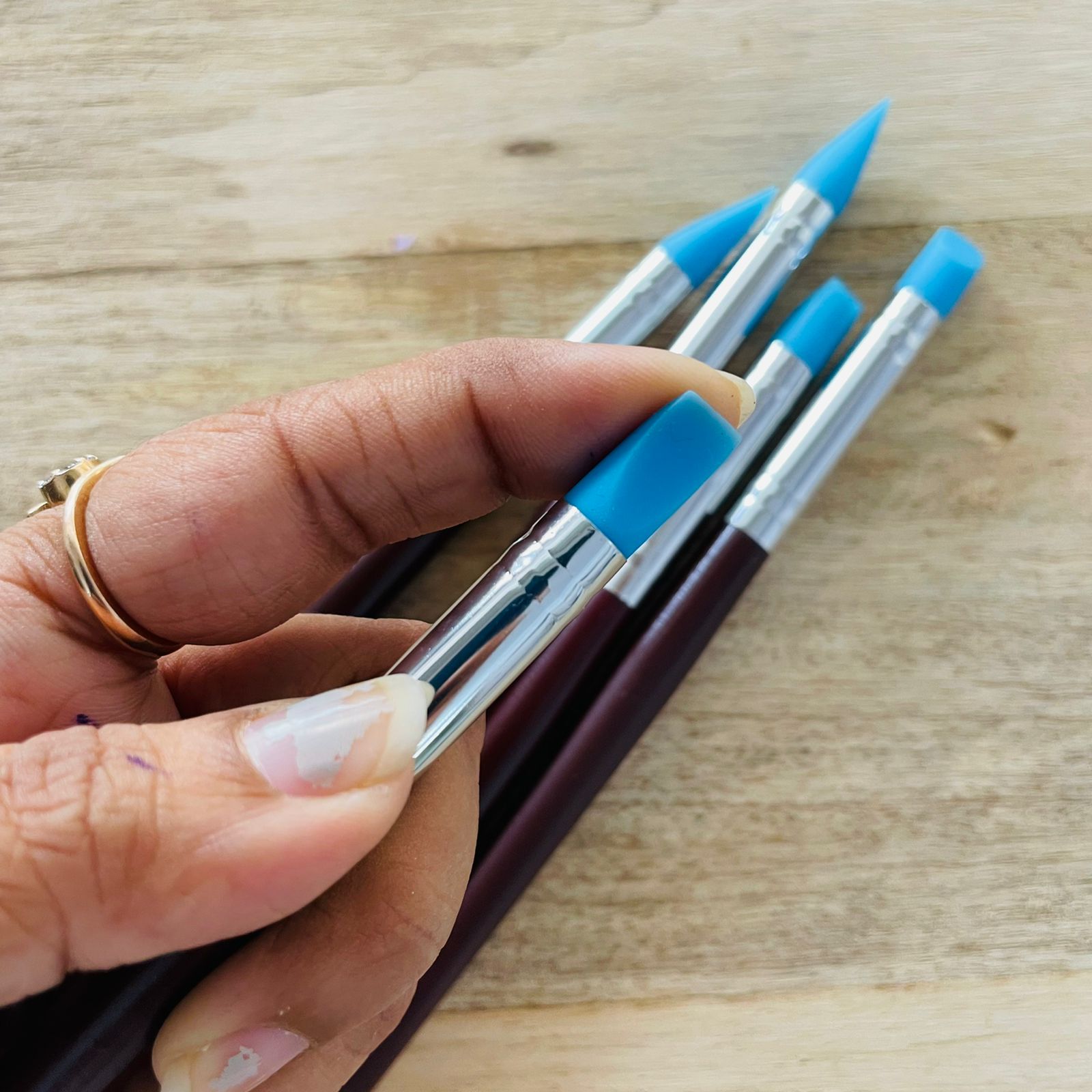 Blue Silicon Brush