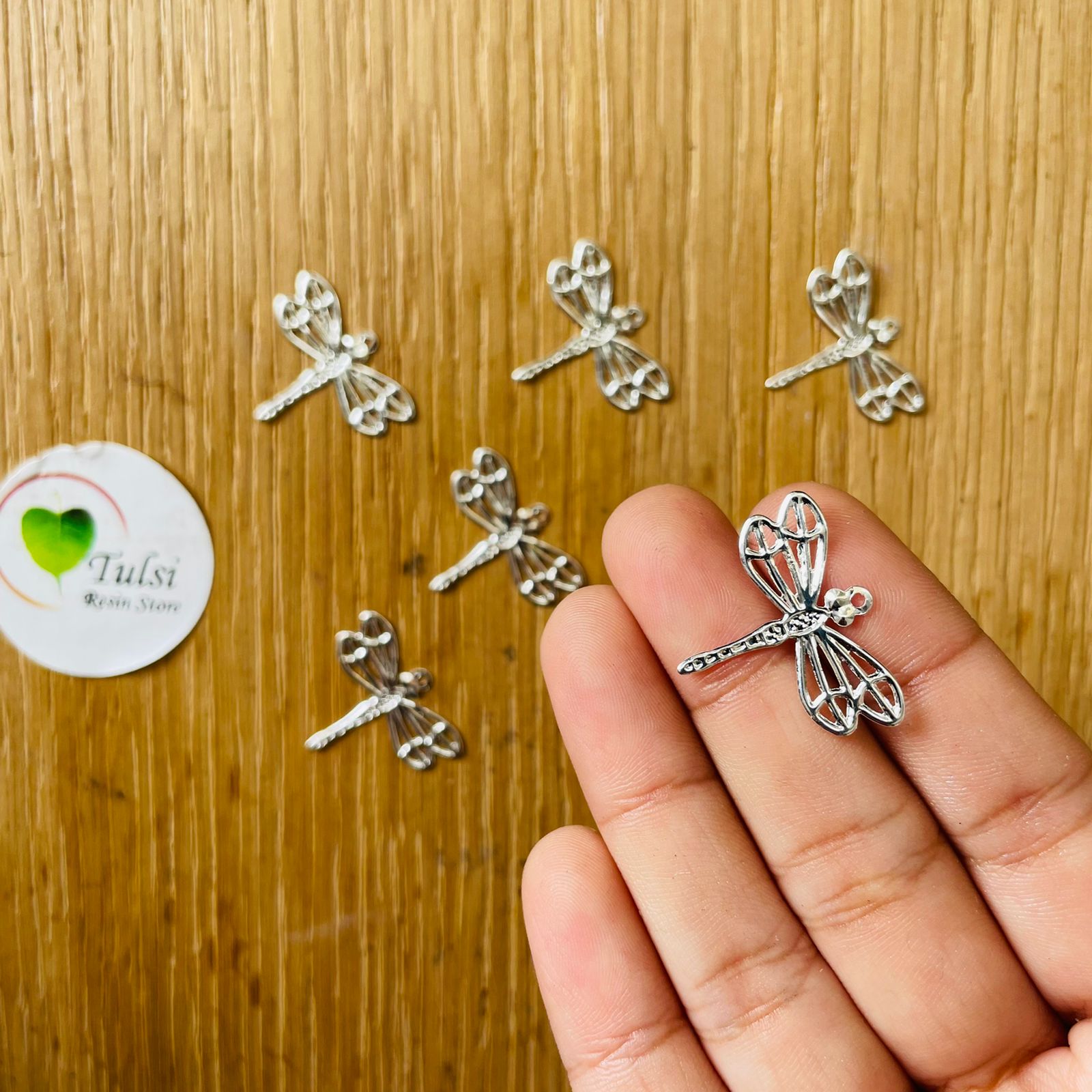 Metal Sting Fly Charm (B) (5pc)