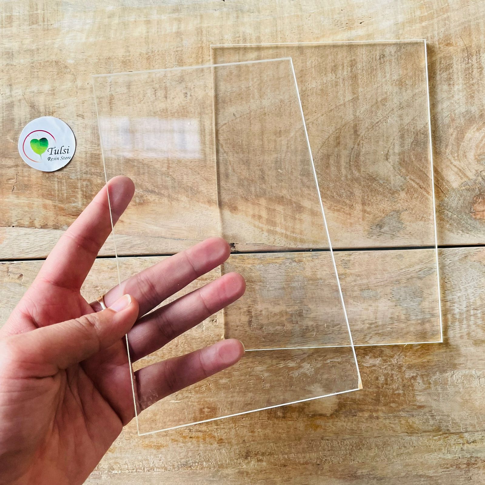 Transparent Acrylic Rectangle Cutout 3 | Tulsi Resin