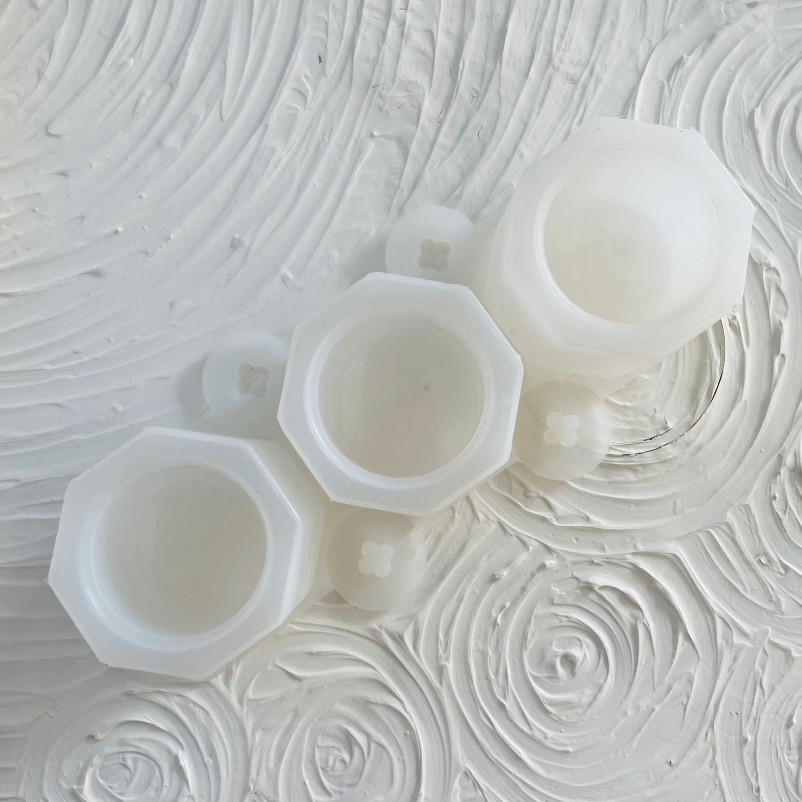 3 Pcs Hexagon Planter and Candle Mould