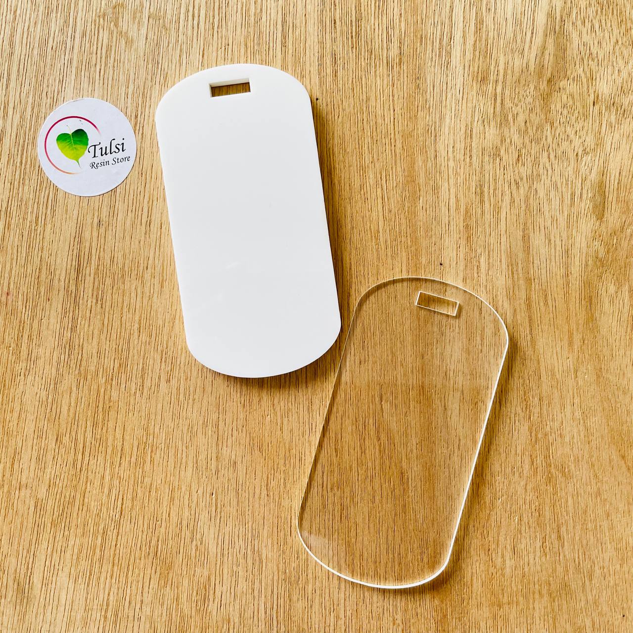 Acrylic Luggage Tag - Oval