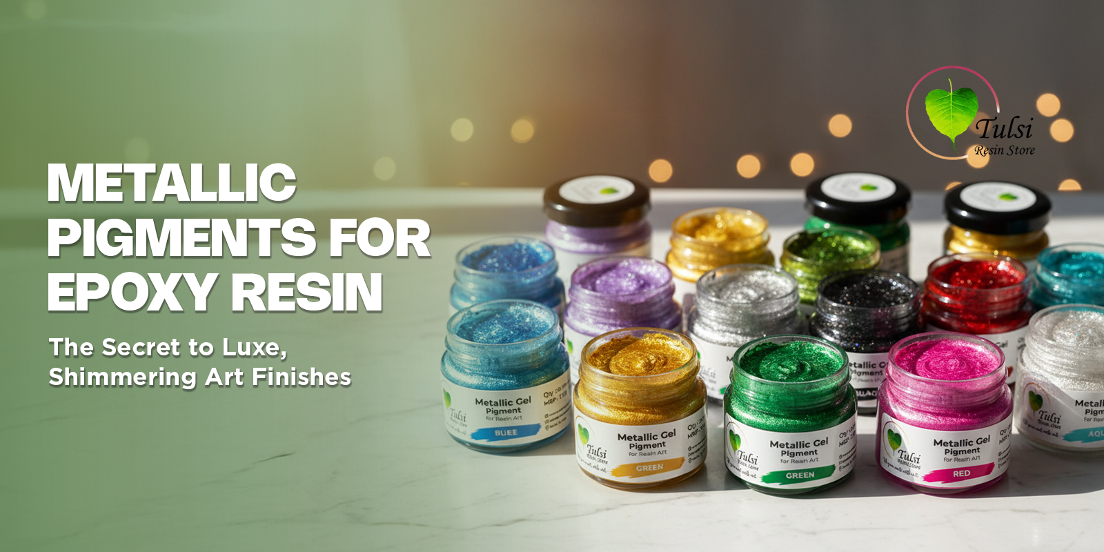 Metallic Pigments for Glossy, Luxe Resin Creations – Tulsi Resin Store